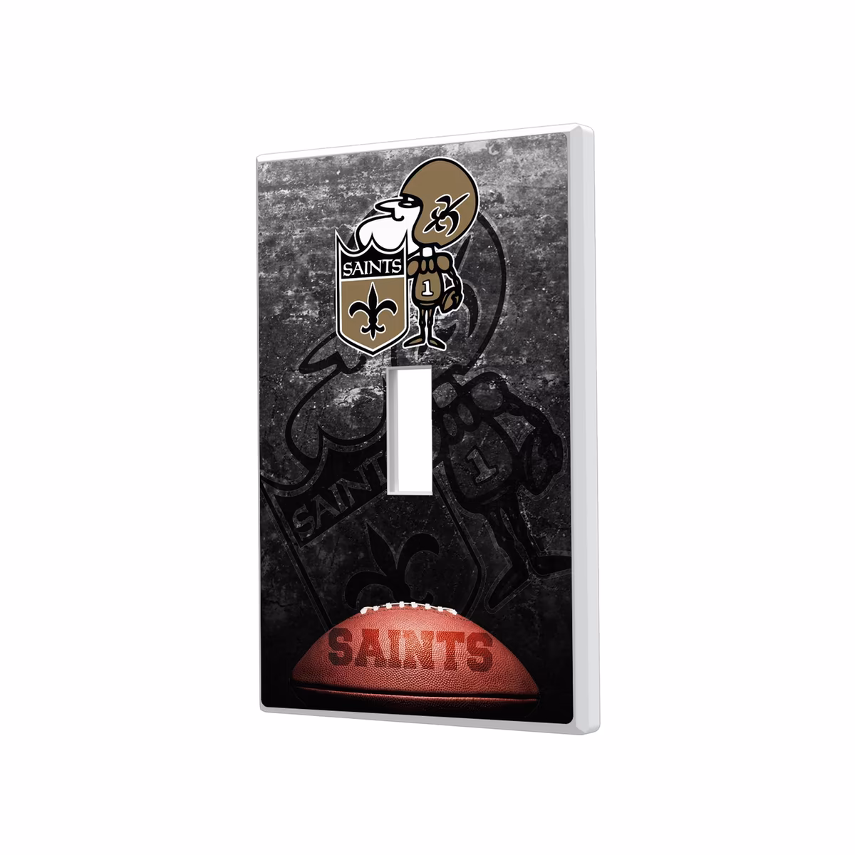 New Orleans Saints Legendary Design Single Toggle Lightswitch Plate