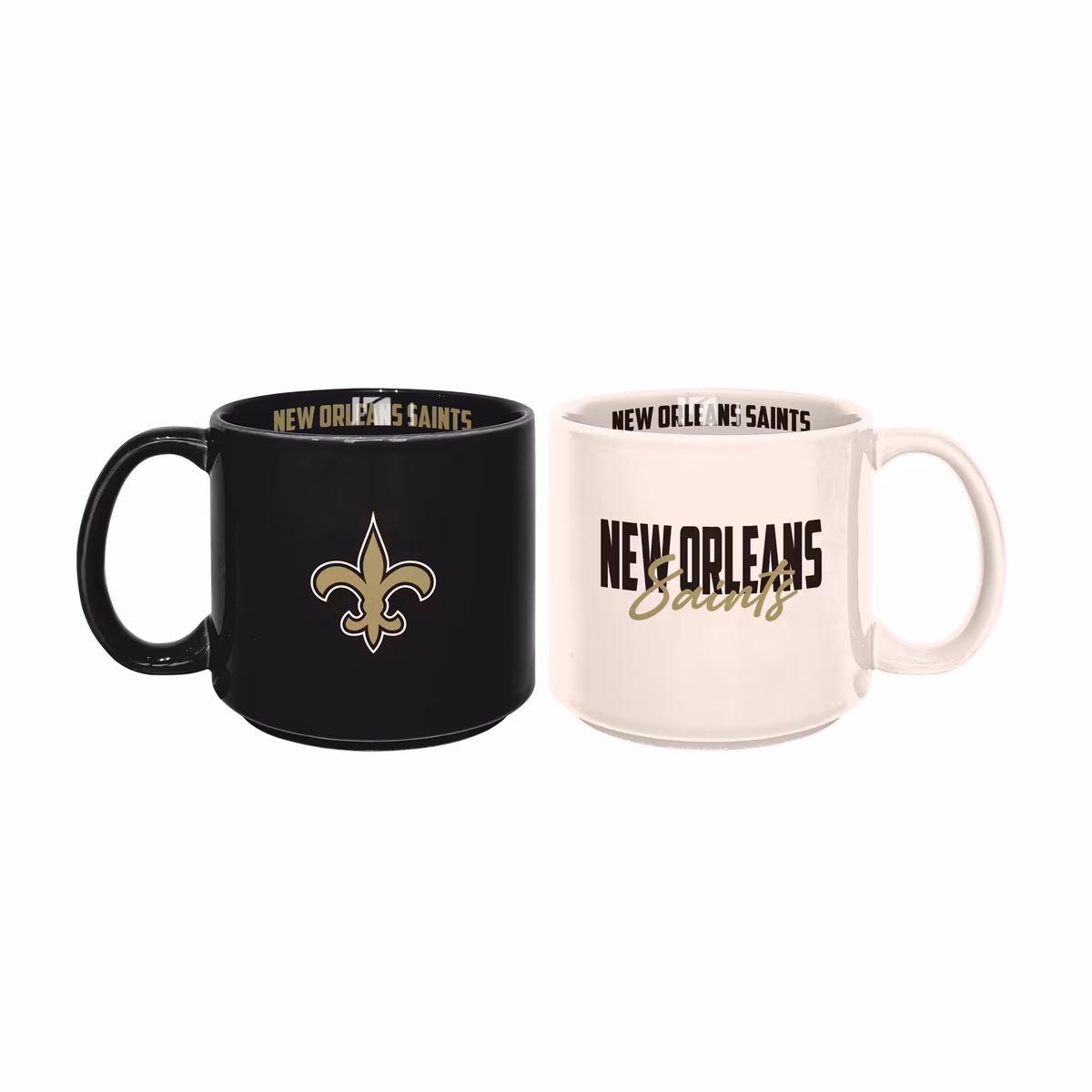 New Orleans Saints 2-Pack 15oz. Stackable Mug Set 2 New Orleans Saints 2-Pack 15oz. Stackable Mug Set