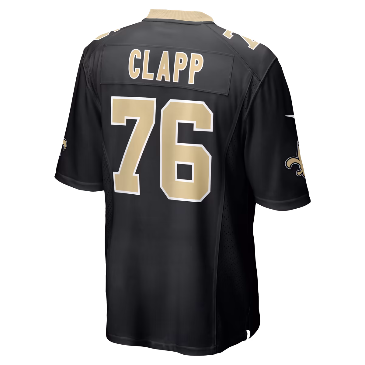 Men's Nike Will Clapp Black New Orleans Saints Team Game Jersey 4 Men's Nike Will Clapp Black New Orleans Saints Team Game Jersey