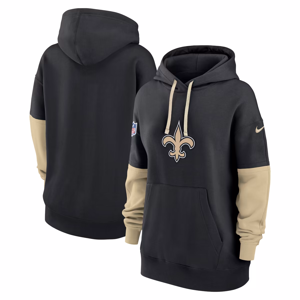 Women's Nike Black New Orleans Saints Sideline Essential Hoodie 1 Women's Nike Black New Orleans Saints Sideline Essential Hoodie