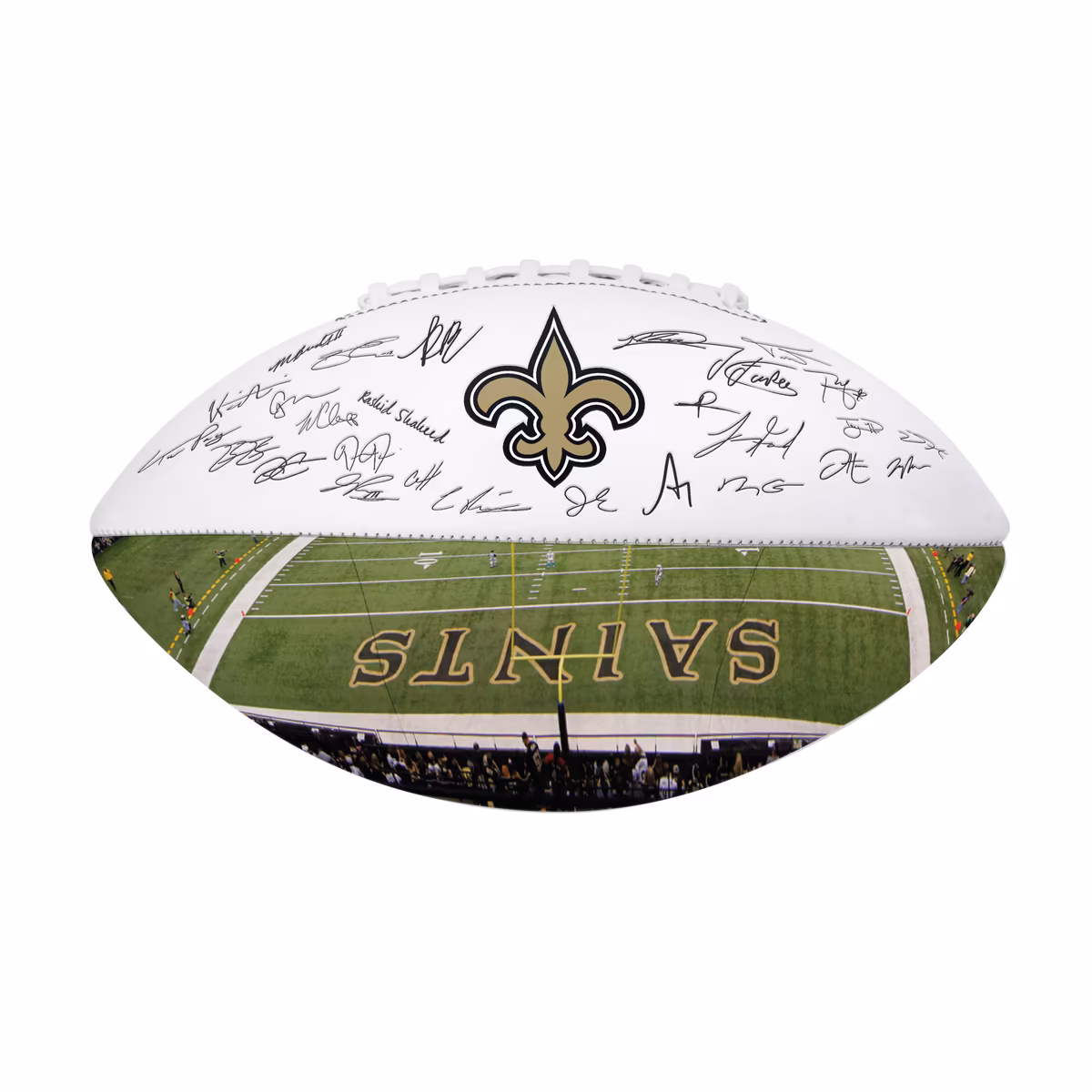 Logo Brands New Orleans Saints 2025 Autograph Signature Football