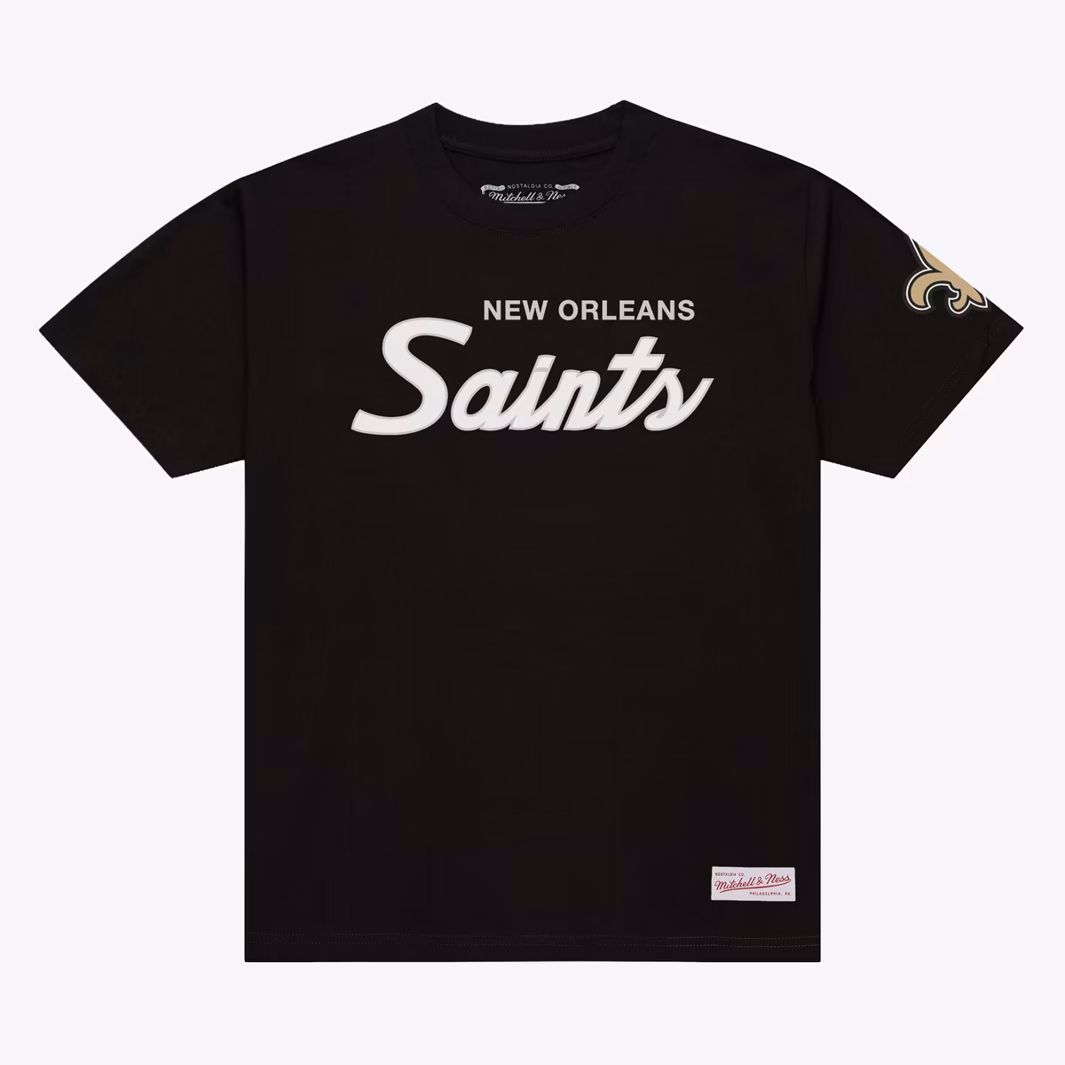Men's Mitchell & Ness Black New Orleans Saints Head Coach Classic T-Shirt