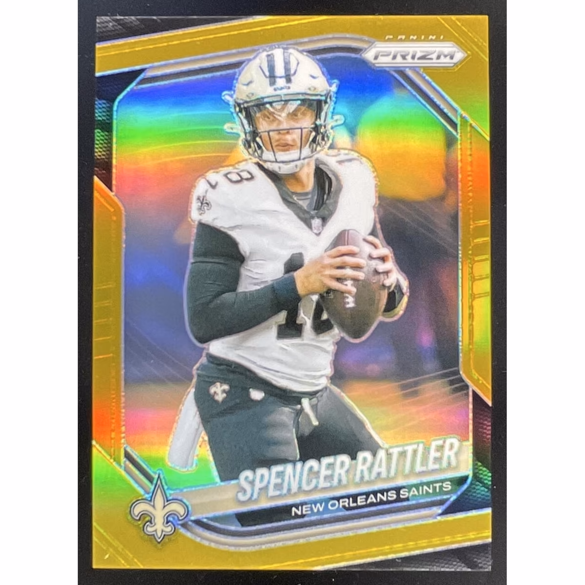 2025 Panini Prizm Gold Prizm #186 Spencer Rattler /10 7 2025 Panini Prizm Gold Prizm #186 Spencer Rattler /10