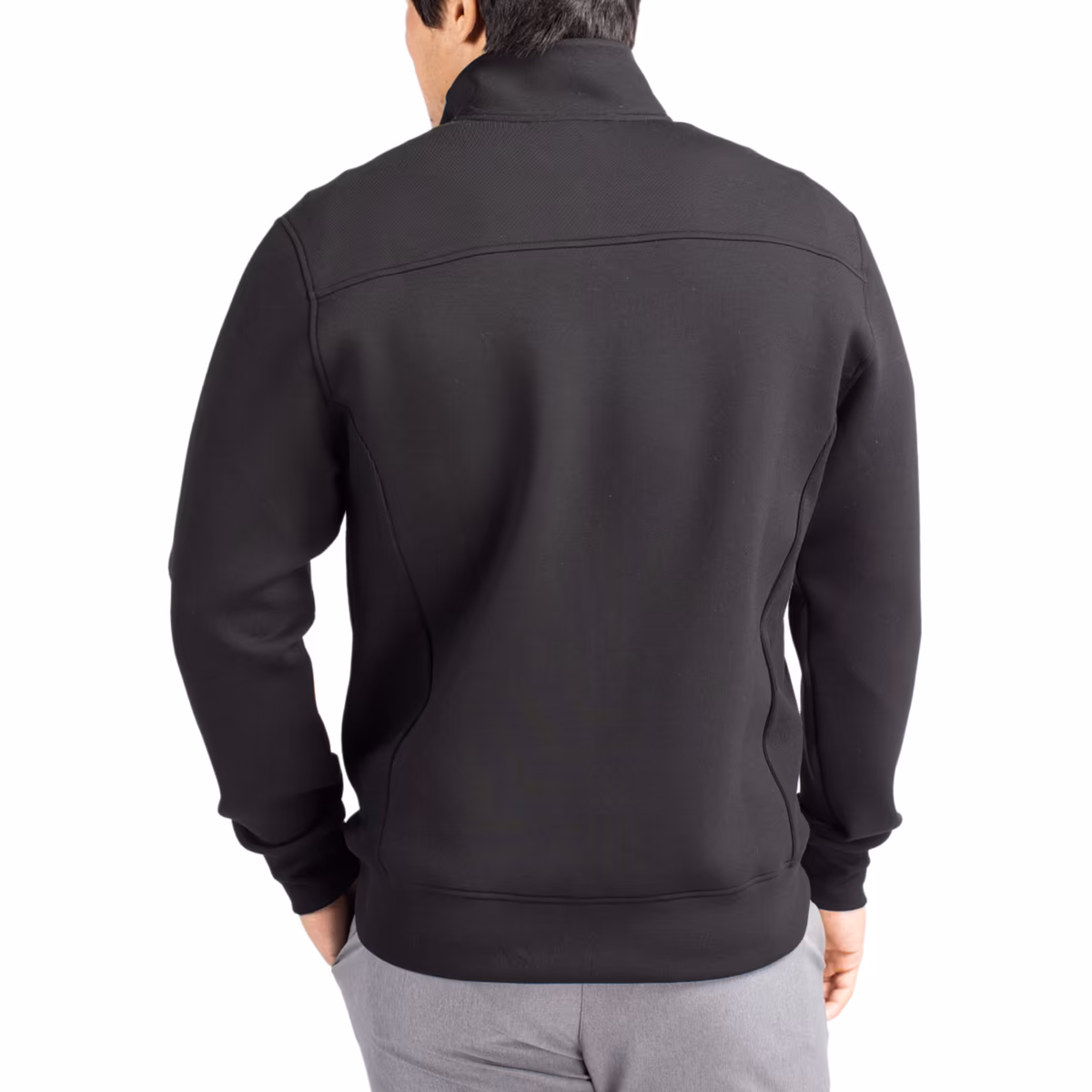 Men's Cutter & Buck Black New Orleans Saints Roam Eco Recycled Full-Zip Jacket 3 Men's Cutter & Buck Black New Orleans Saints Roam Eco Recycled Full-Zip Jacket