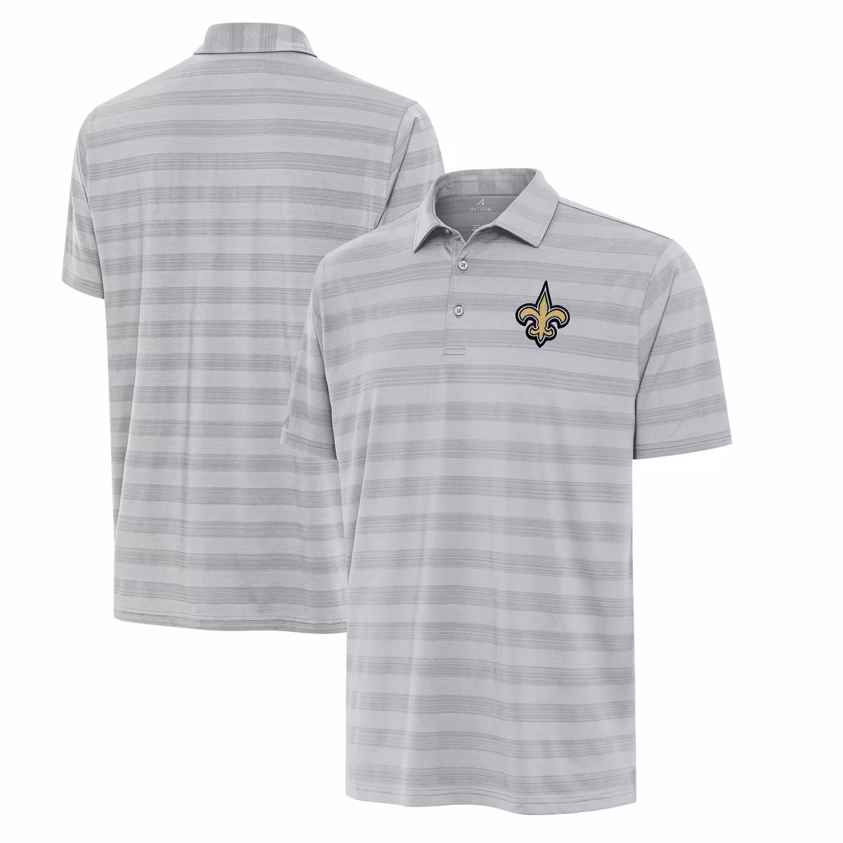 Men's Antigua Gray New Orleans Saints Big & Tall Tunnel Polo