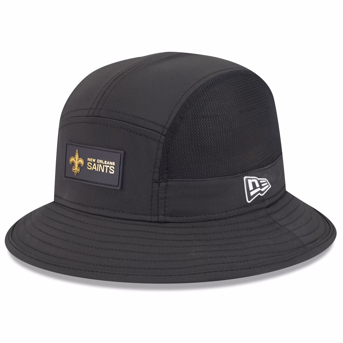 Men's New Era Black New Orleans Saints 2025 Sideline Bucket Hat 19 Men's New Era Black New Orleans Saints 2025 Sideline Bucket Hat