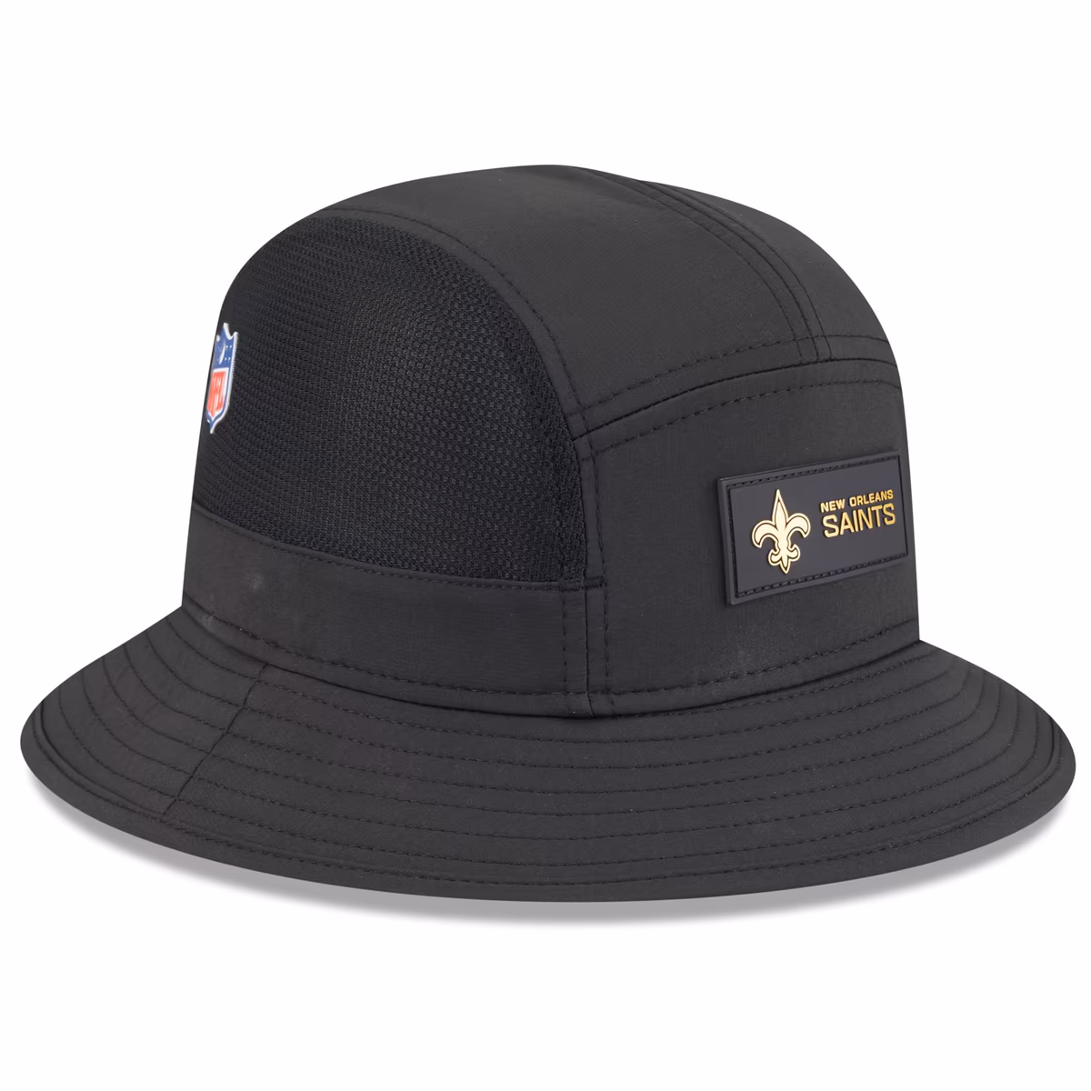 Men's New Era Black New Orleans Saints 2025 Sideline Bucket Hat 4 Men's New Era Black New Orleans Saints 2025 Sideline Bucket Hat