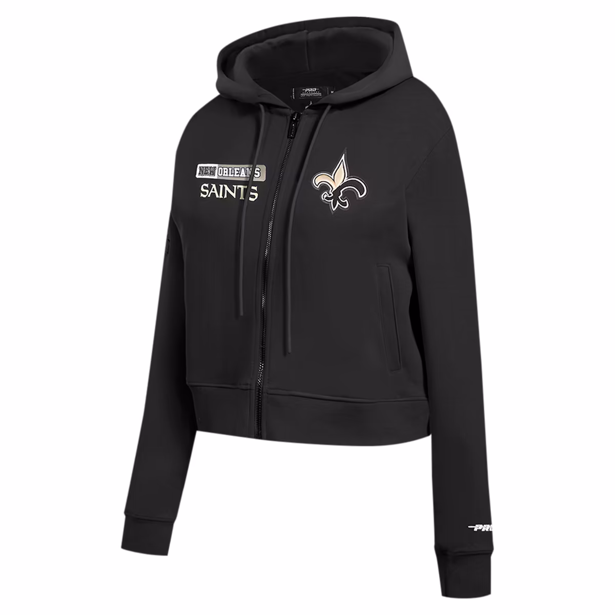 Women's Pro Standard Black New Orleans Saints Split Logo Full-Zip Hoodie 3 Women's Pro Standard Black New Orleans Saints Split Logo Full-Zip Hoodie