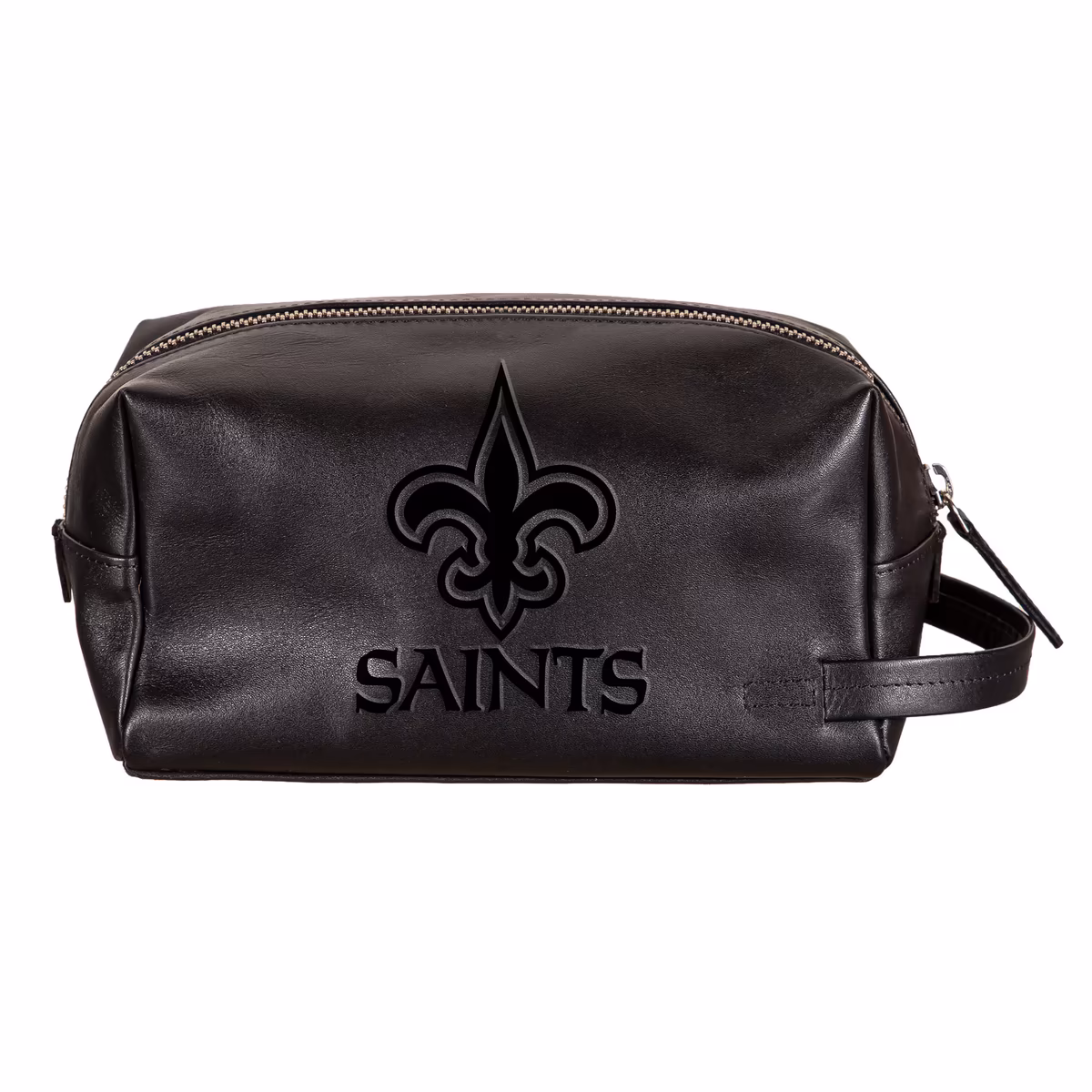 New Orleans Saints Hybrid Leather Lined Dopp Toiletry Bag 2 New Orleans Saints Hybrid Leather Lined Dopp Toiletry Bag