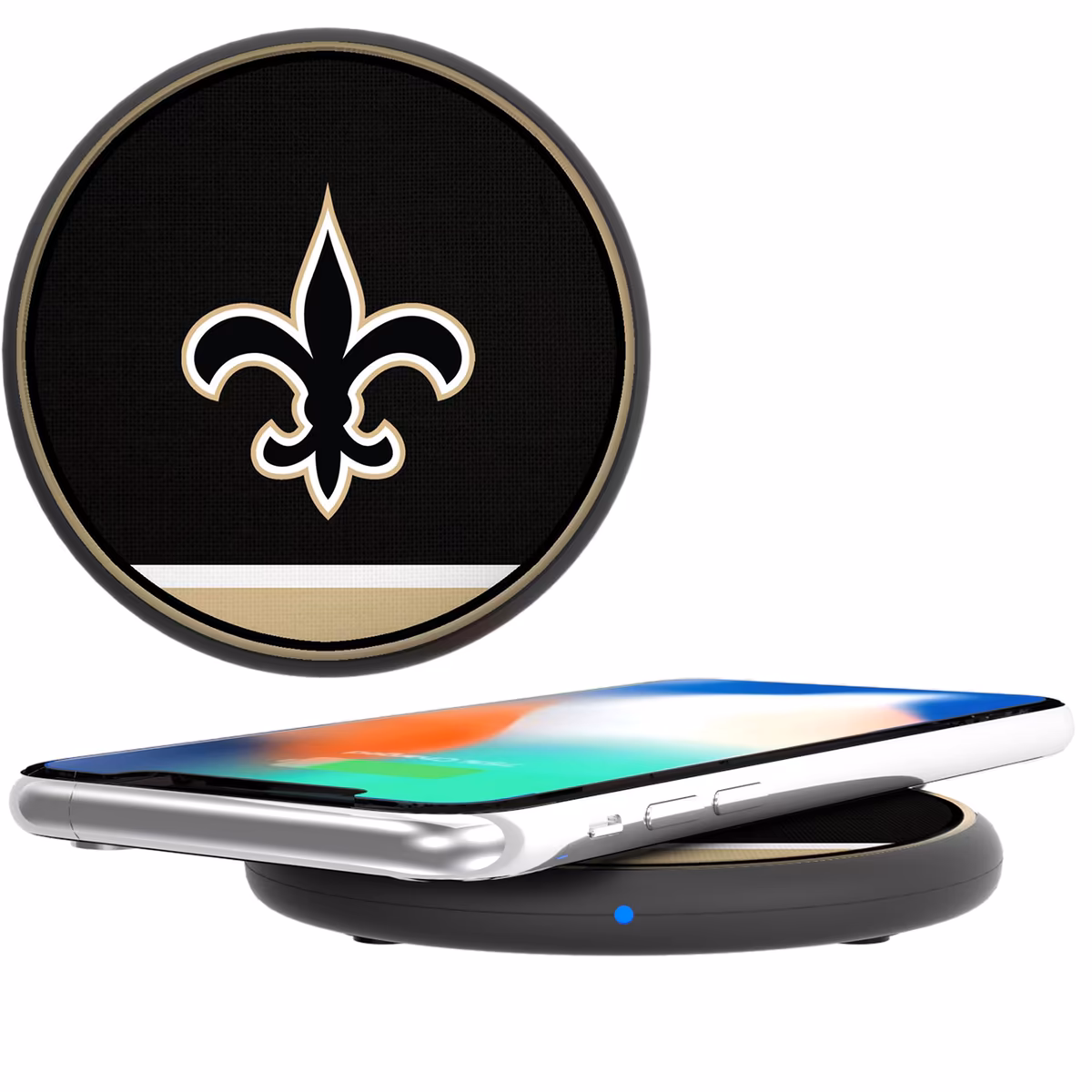 Keyscaper New Orleans Saints 15 Watt Wireless Induction Charger 1 Keyscaper New Orleans Saints 15 Watt Wireless Induction Charger