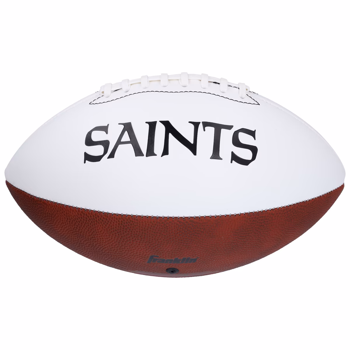 Tyler Shough New Orleans Saints Autographed Franklin White Panel Football 4 Tyler Shough New Orleans Saints Autographed Franklin White Panel Football