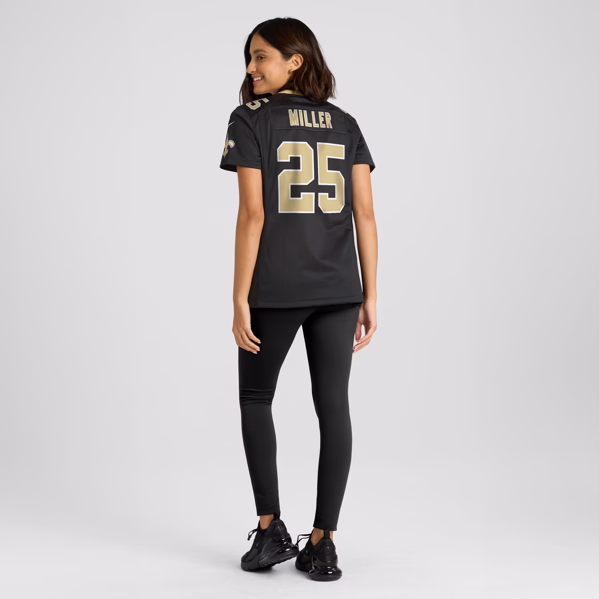 Women's Nike Kendre Miller Black New Orleans Saints Team Game Jersey 6 Women's Nike Kendre Miller Black New Orleans Saints Team Game Jersey
