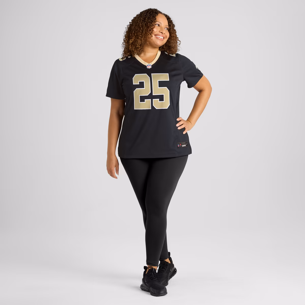 Women's Nike Kendre Miller Black New Orleans Saints Team Game Jersey 7 Women's Nike Kendre Miller Black New Orleans Saints Team Game Jersey
