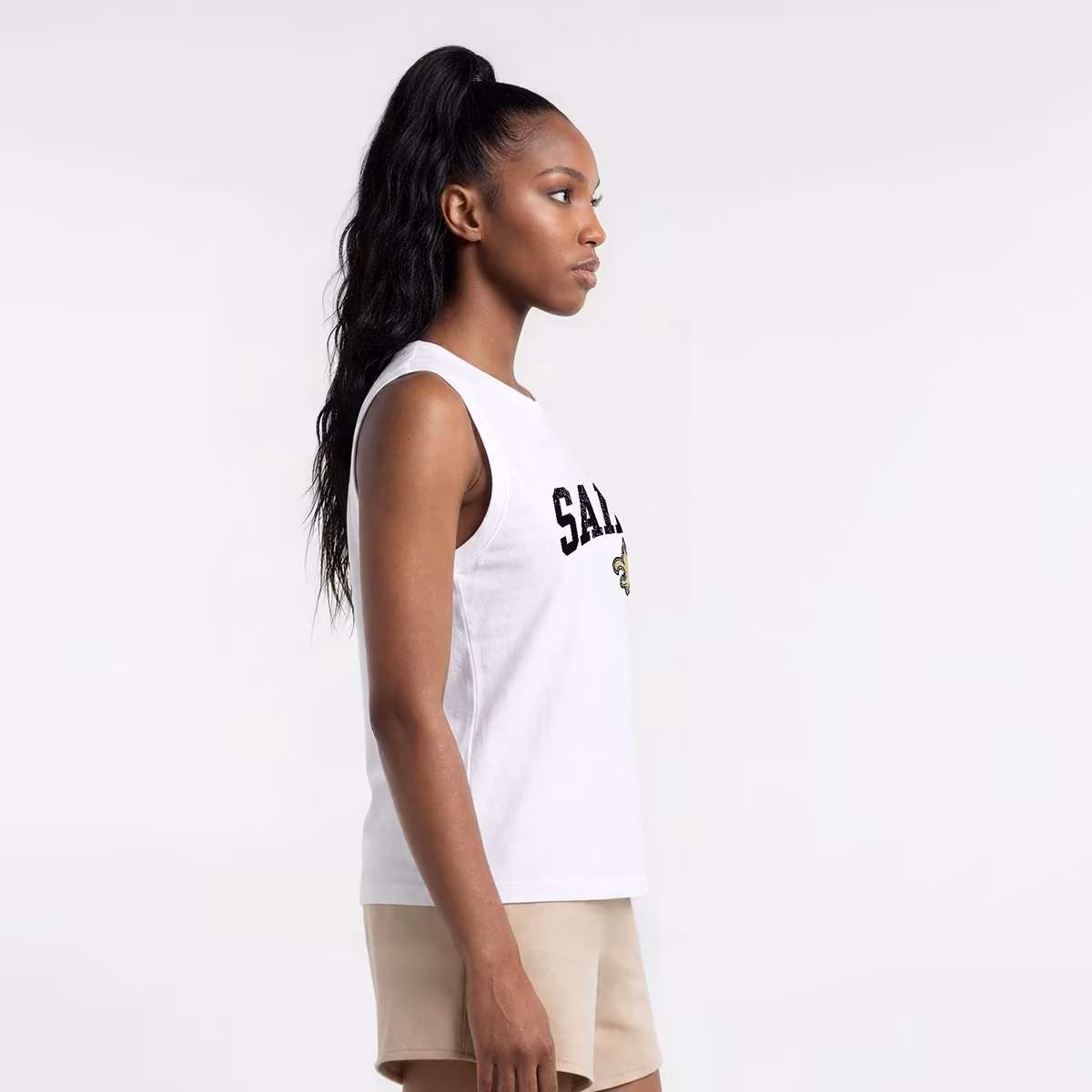 Women's Champion White New Orleans Saints Muscle Tank Top 5 Women's Champion White New Orleans Saints Muscle Tank Top