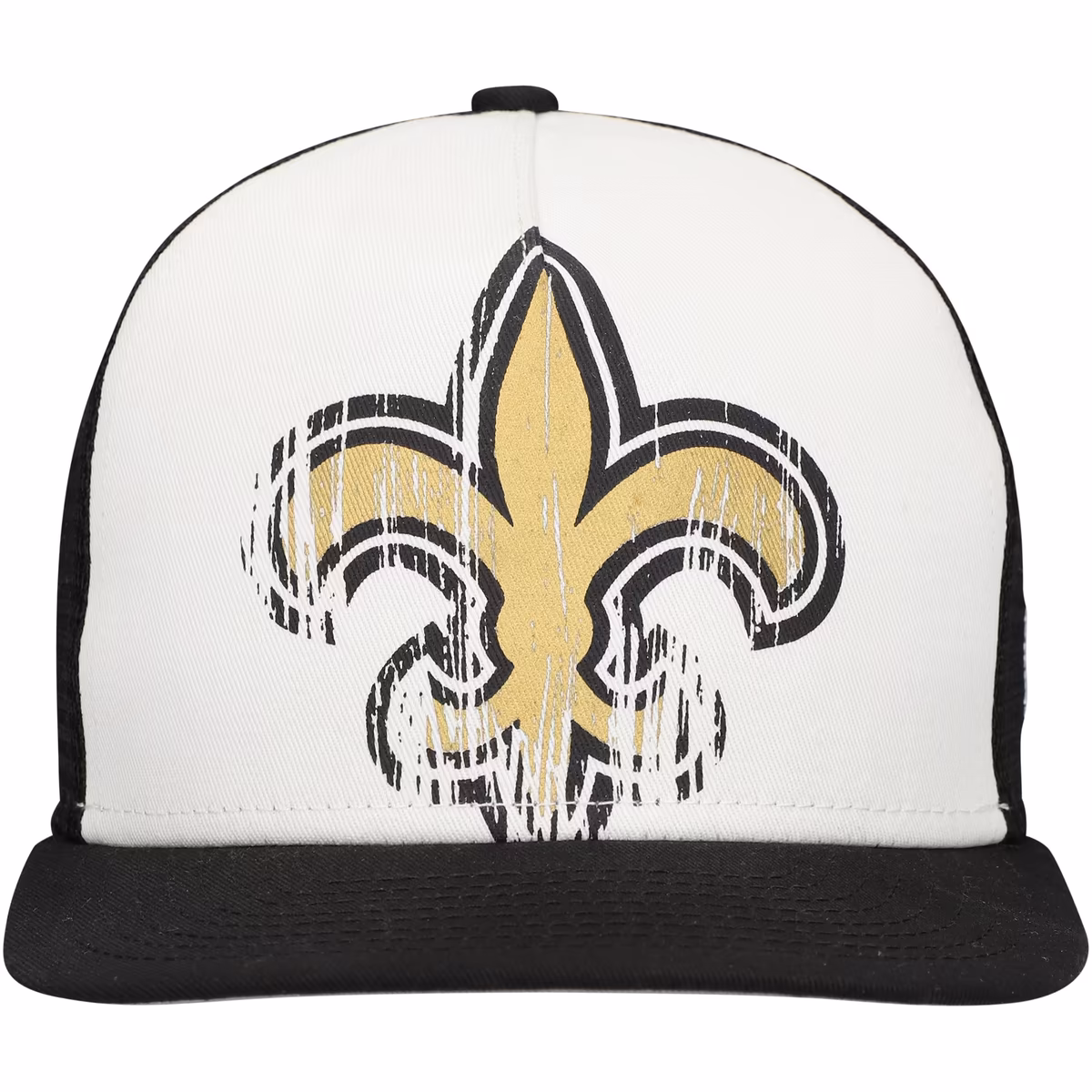 Youth New Era White/Black New Orleans Saints Distressed 9FIFTY A-Frame Snapback Hat 3 Youth New Era White/Black New Orleans Saints Distressed 9FIFTY A-Frame Snapback Hat