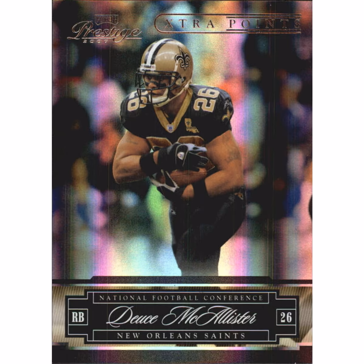 2007 Playoff Prestige Xtra Points Purple #90 Deuce McAllister 10 2007 Playoff Prestige Xtra Points Purple #90 Deuce McAllister