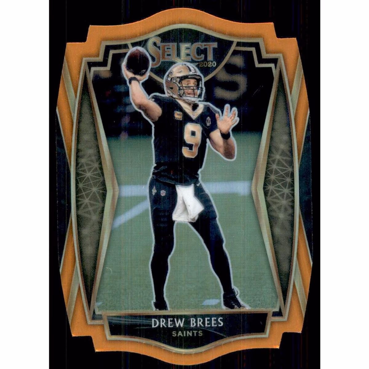 2020 Select Prizm Orange Die Cut #114 Drew Brees