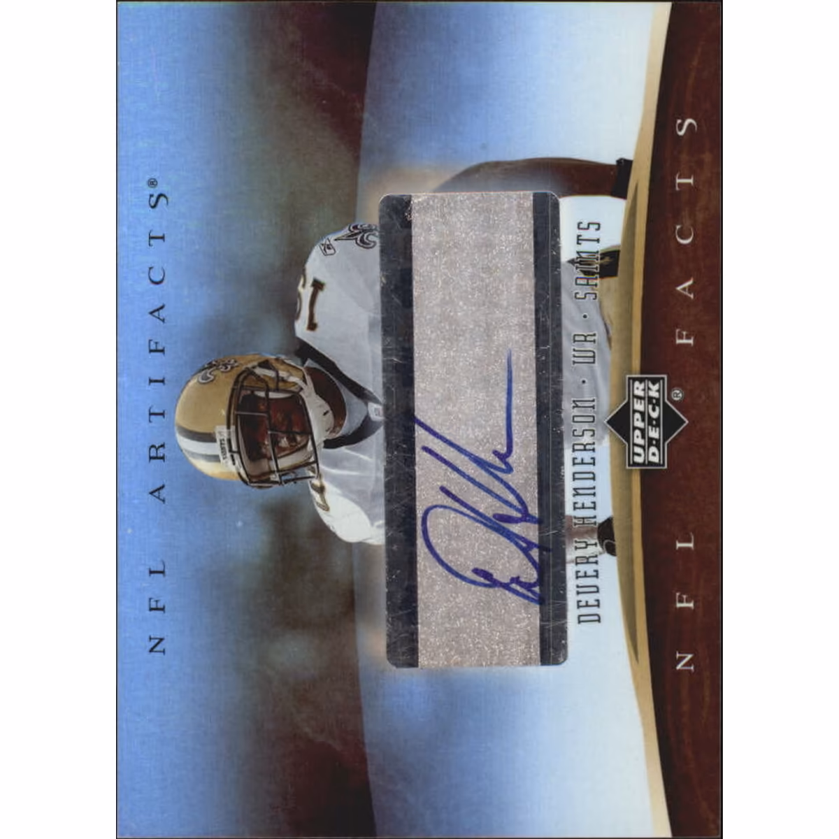2007 Artifacts NFL Facts Autographs Foil Parallel #HE Devery Henderson