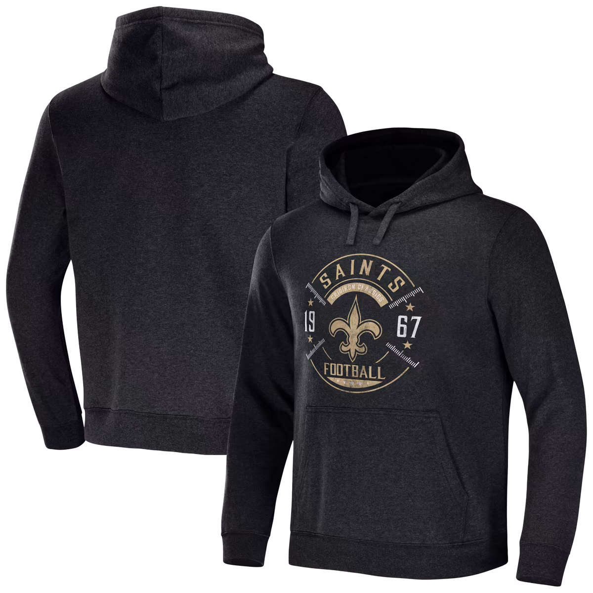 Men's NFL x Darius Rucker Collection by Fanatics Heather Charcoal New Orleans Saints Radar Pullover Hoodie 1 Men's NFL x Darius Rucker Collection by Fanatics Heather Charcoal New Orleans Saints Radar Pullover Hoodie