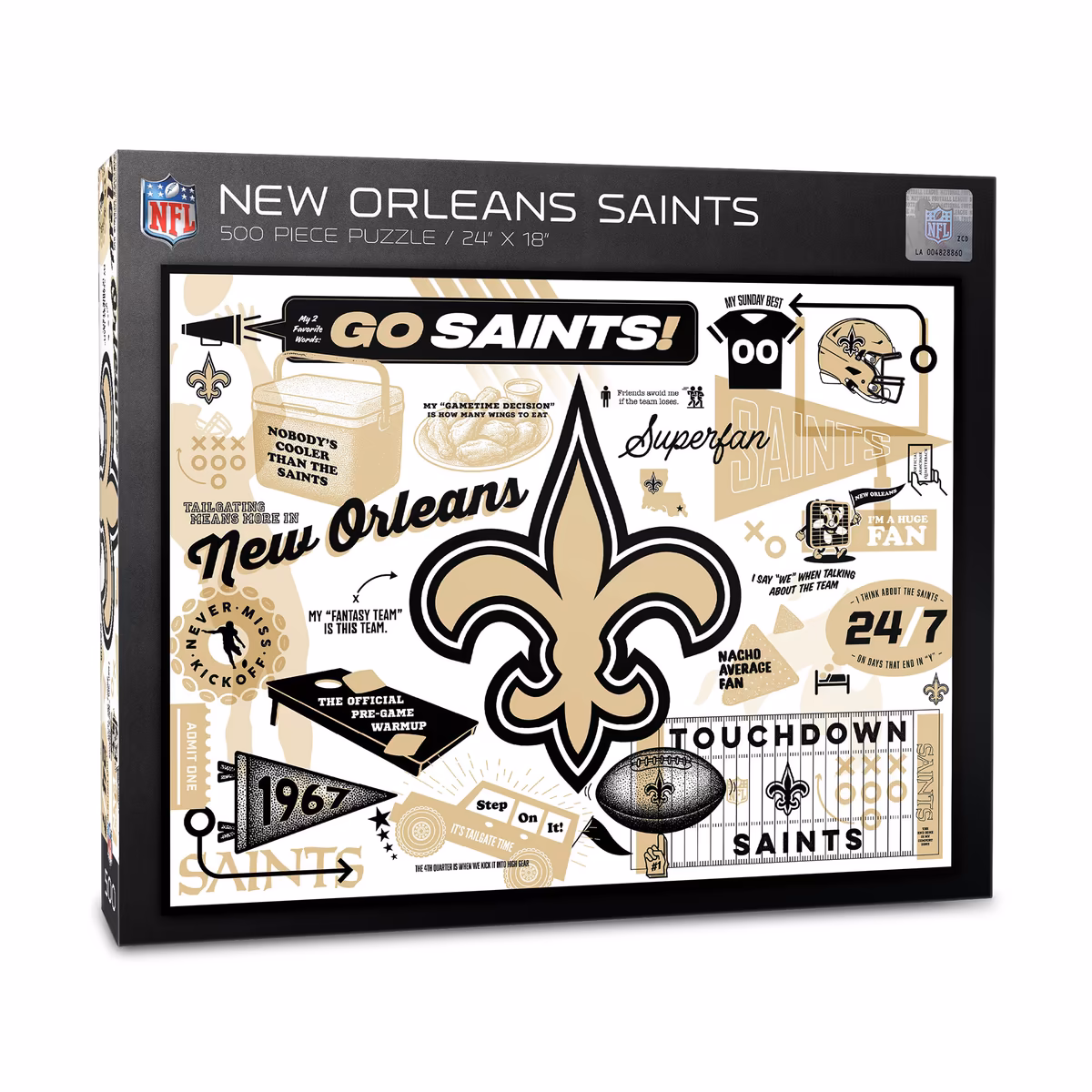 IDNA New Orleans Saints 500-Piece Scrapbook Puzzle 1 IDNA New Orleans Saints 500-Piece Scrapbook Puzzle
