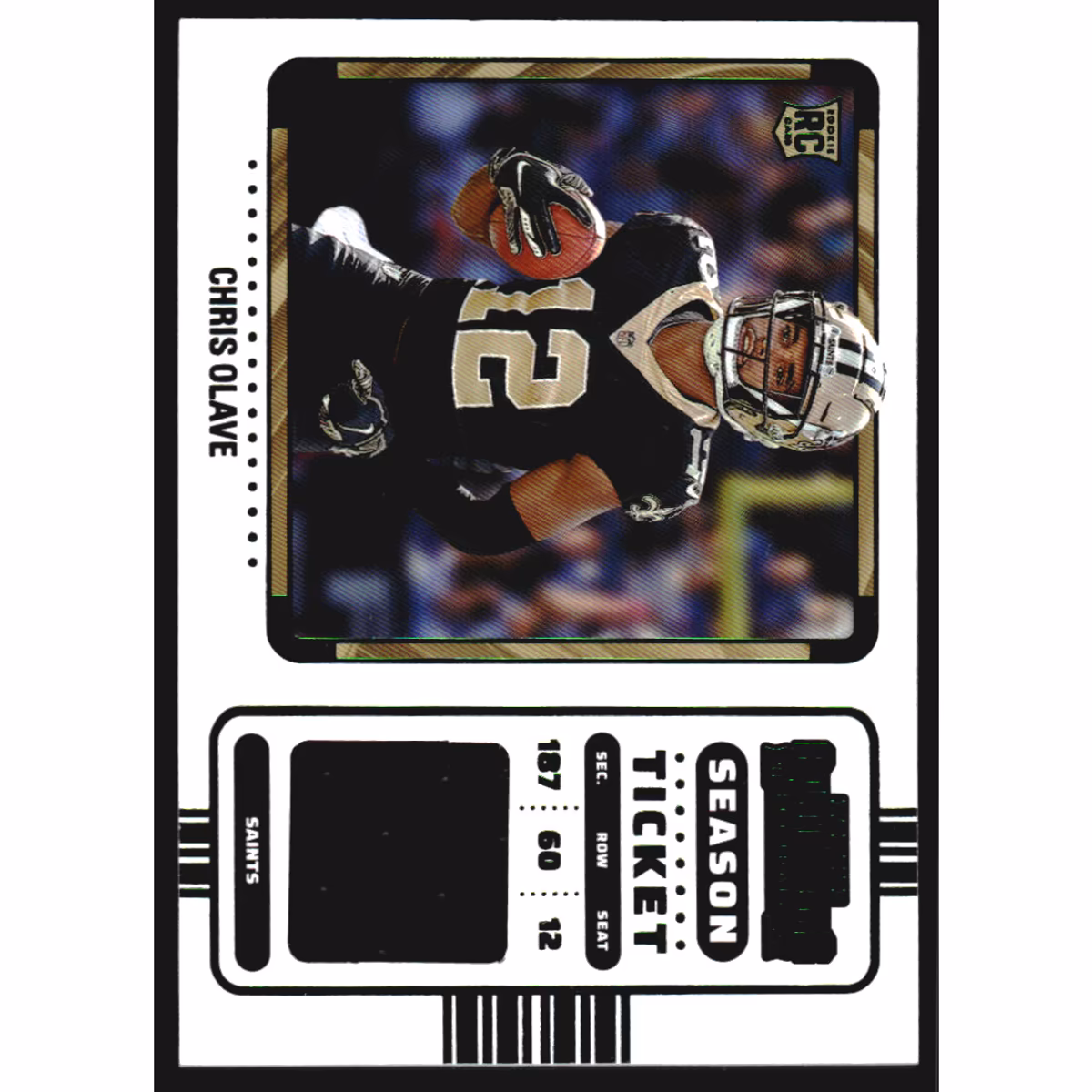 2022 Panini Contenders Rookie Ticket Swatches Variation #9 Chris Olave 9 2022 Panini Contenders Rookie Ticket Swatches Variation #9 Chris Olave