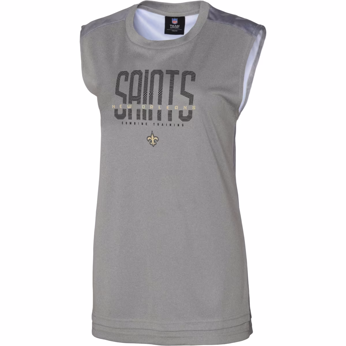 Women's Outerstuff Gray New Orleans Saints No Sweat Tank Top 3 Women's Outerstuff Gray New Orleans Saints No Sweat Tank Top