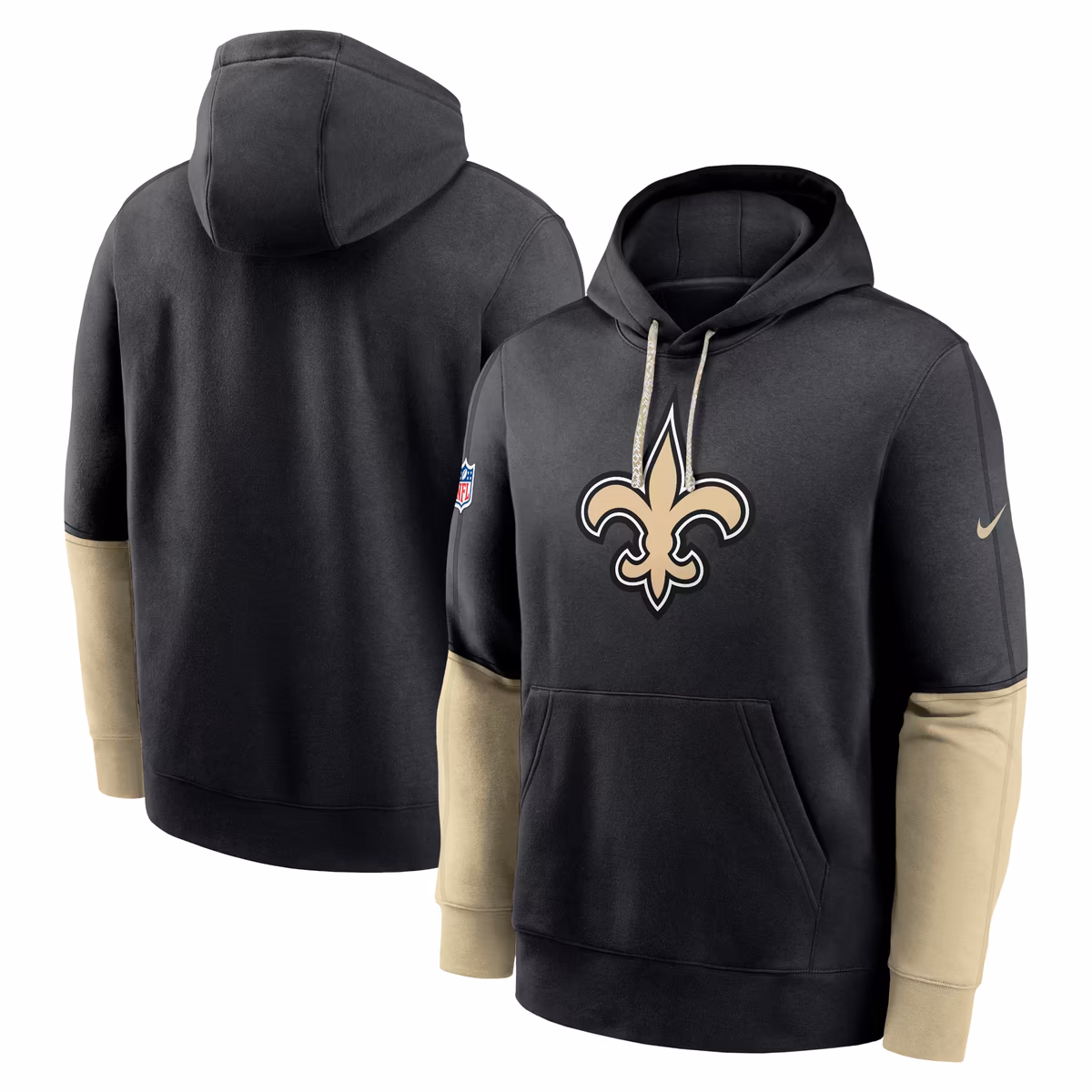 Men's Nike Black New Orleans Saints 2024 Sideline Club Pullover Hoodie 3 Men's Nike Black New Orleans Saints 2024 Sideline Club Pullover Hoodie