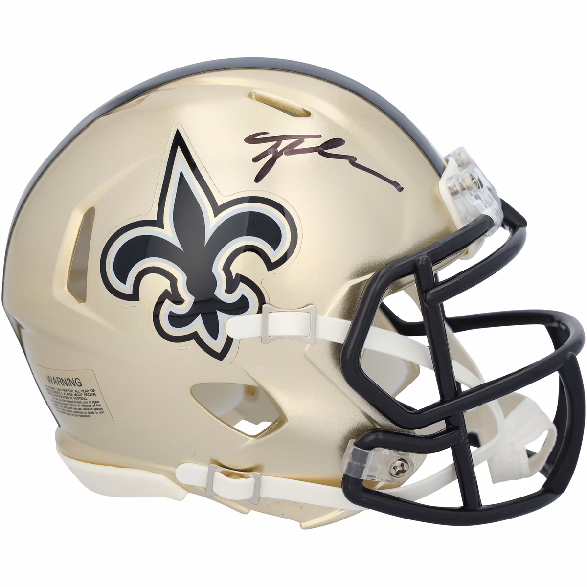 Tyler Shough New Orleans Saints Autographed Riddell Speed Mini Helmet 2 Tyler Shough New Orleans Saints Autographed Riddell Speed Mini Helmet