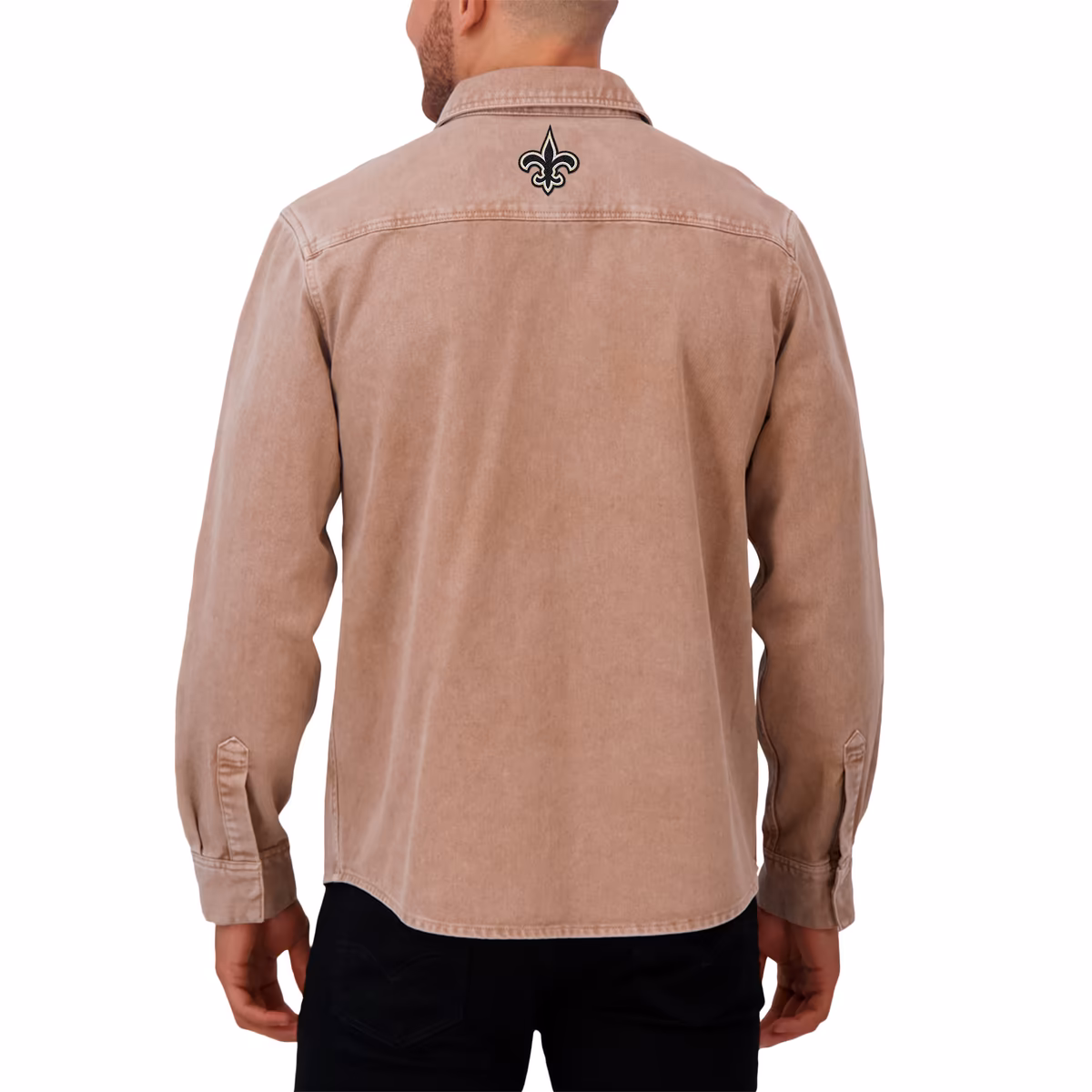 Men's Darius Rucker Collection by Fanatics Brown New Orleans Saints Garment Dyed Long Sleeve Full Snap Shirt 6 Men's Darius Rucker Collection by Fanatics Brown New Orleans Saints Garment Dyed Long Sleeve Full Snap Shirt