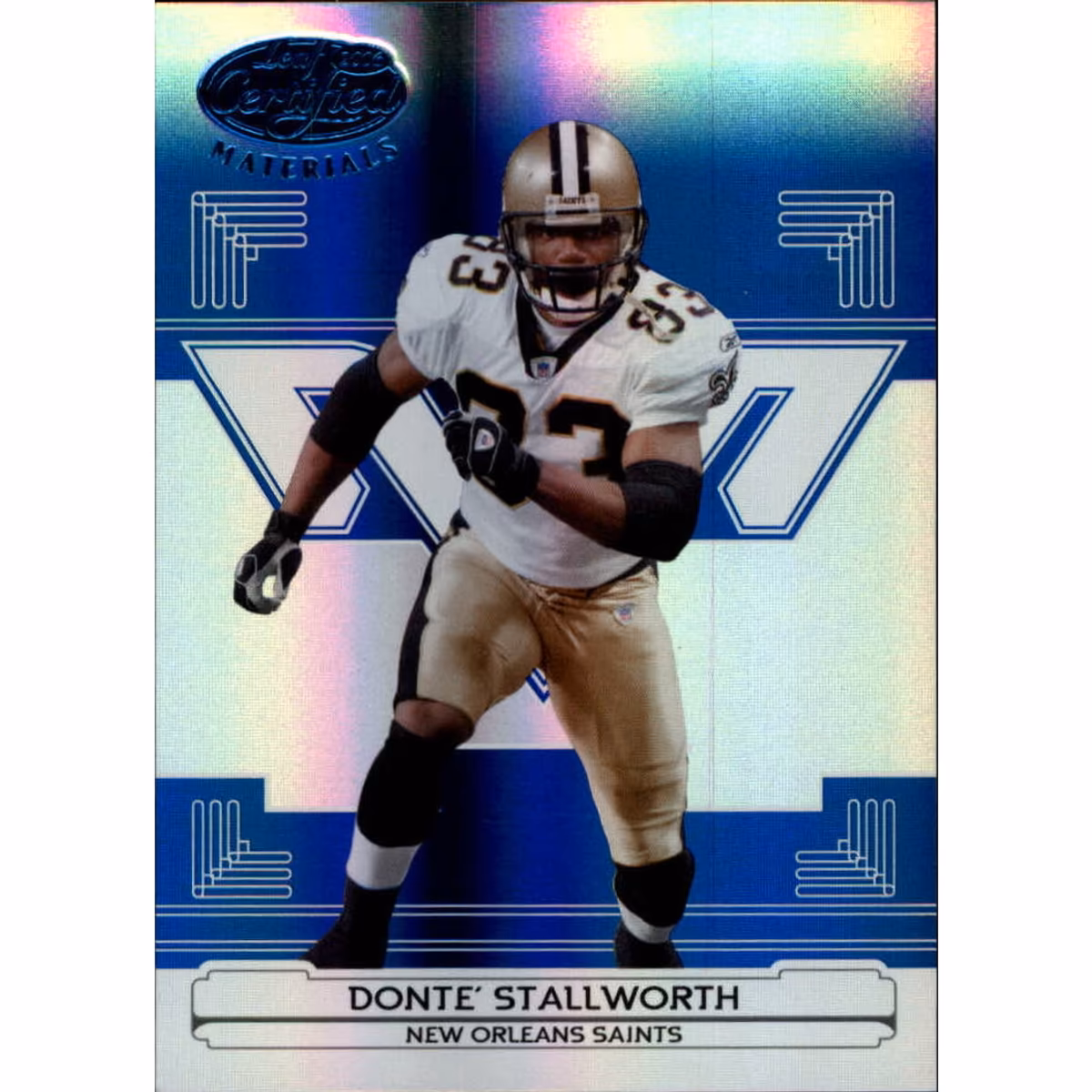 2006 Leaf Certified Materials Mirror Blue #91 Donte Stallworth