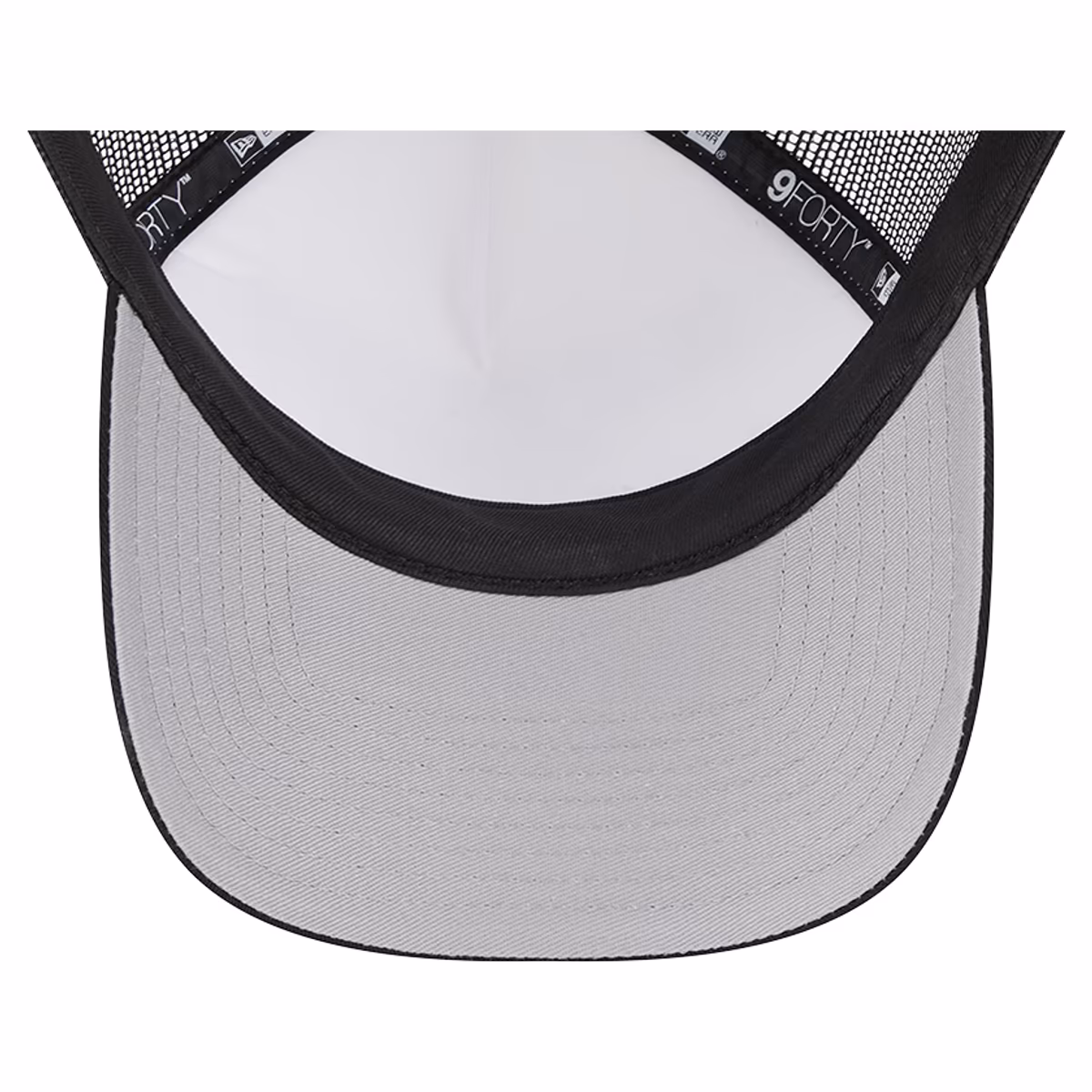 Men's New Era White/Black New Orleans Saints Stacked A-Frame Trucker 9FORTY Adjustable Hat 6 Men's New Era White/Black New Orleans Saints Stacked A-Frame Trucker 9FORTY Adjustable Hat
