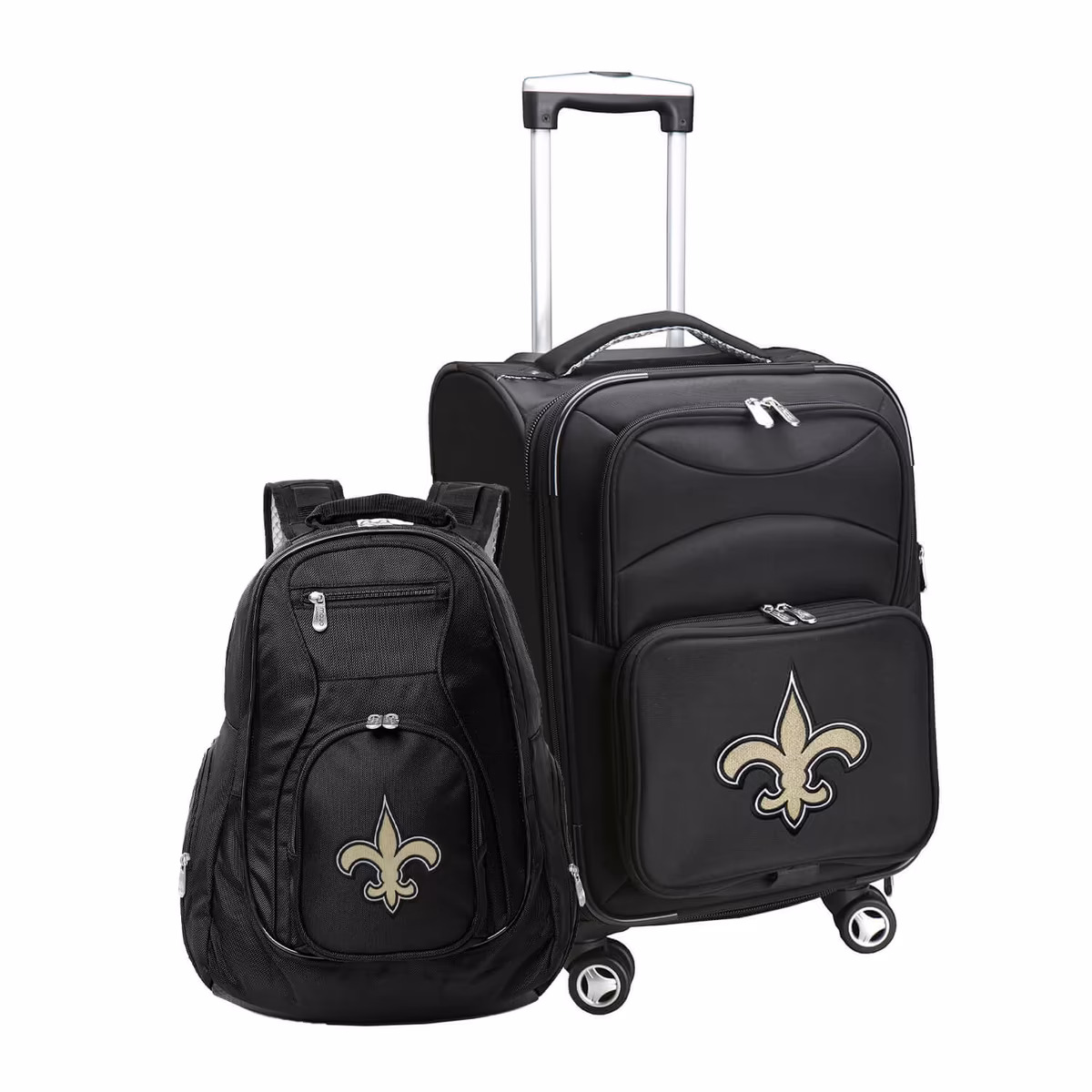 MOJO Black New Orleans Saints Softside Carry-On & Backpack Set 9 MOJO Black New Orleans Saints Softside Carry-On & Backpack Set