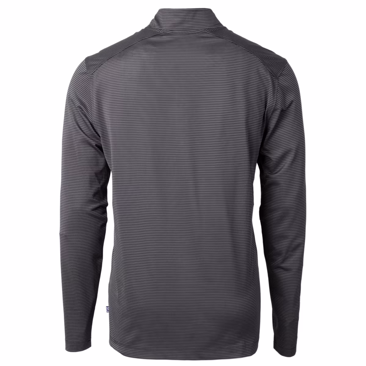 Men's Cutter & Buck Black/Gray New Orleans Saints Virtue Eco Pique Micro Stripe Recycled Quarter-Zip Pullover Top 4 Men's Cutter & Buck Black/Gray New Orleans Saints Virtue Eco Pique Micro Stripe Recycled Quarter-Zip Pullover Top