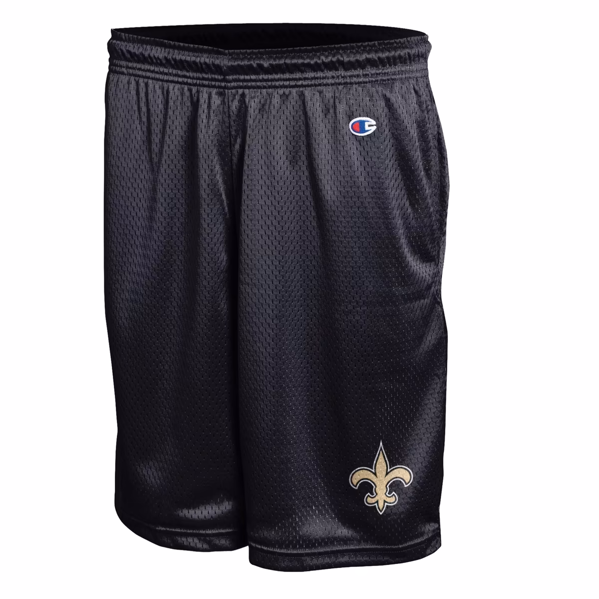 Men's Champion Black New Orleans Saints Classic Mesh Shorts 3 Men's Champion Black New Orleans Saints Classic Mesh Shorts