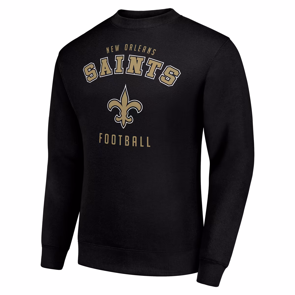 Men's Starter Black New Orleans Saints Team Logo Pullover Sweatshirt 3 Men's Starter Black New Orleans Saints Team Logo Pullover Sweatshirt