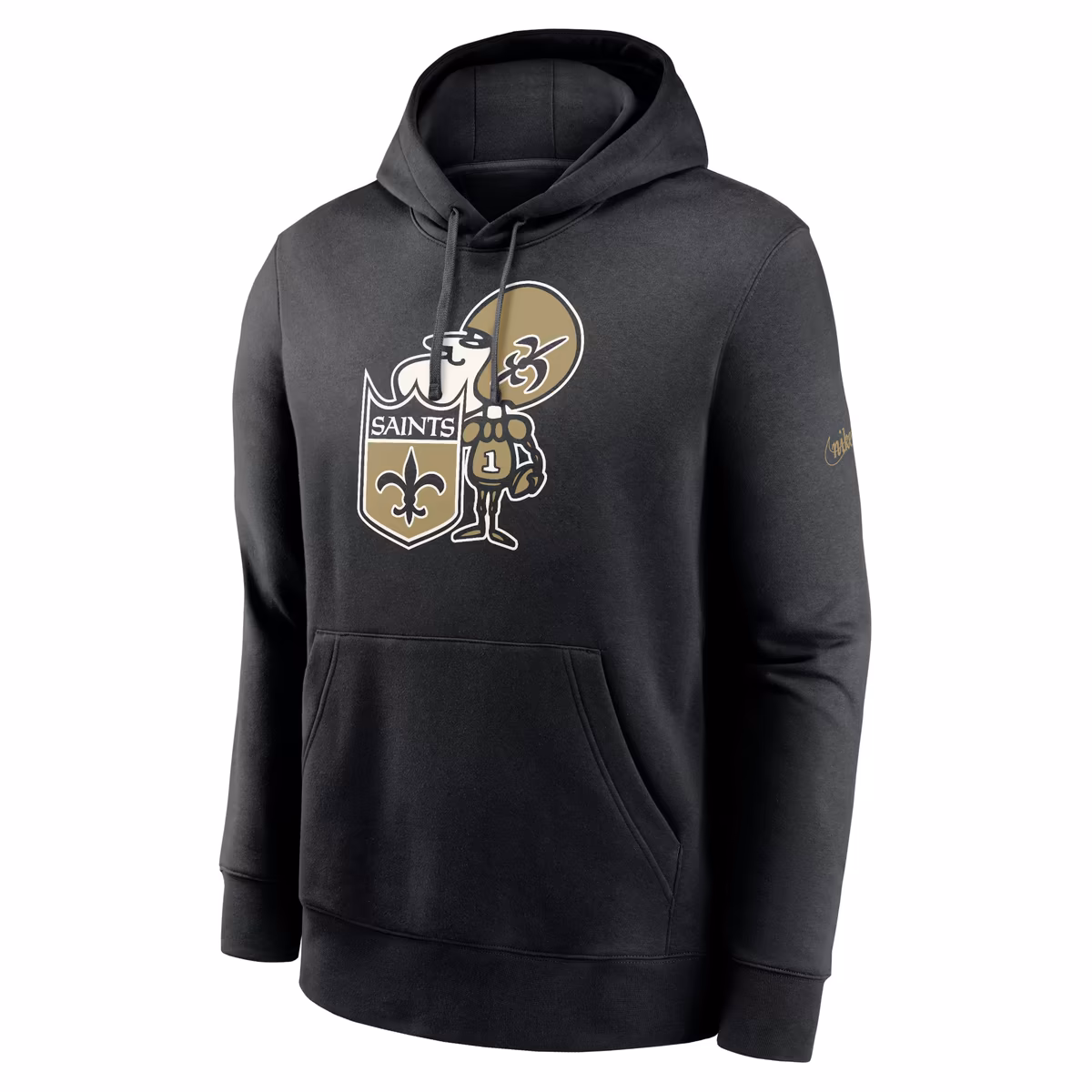 Men's Nike Black New Orleans Saints Rewind Club Pullover Hoodie 3 Men's Nike Black New Orleans Saints Rewind Club Pullover Hoodie
