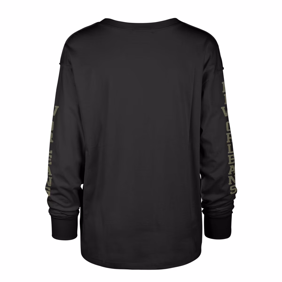 Women's '47 Black New Orleans Saints Tom Cat Lightweight Long Sleeve T-Shirt 4 Women's '47 Black New Orleans Saints Tom Cat Lightweight Long Sleeve T-Shirt