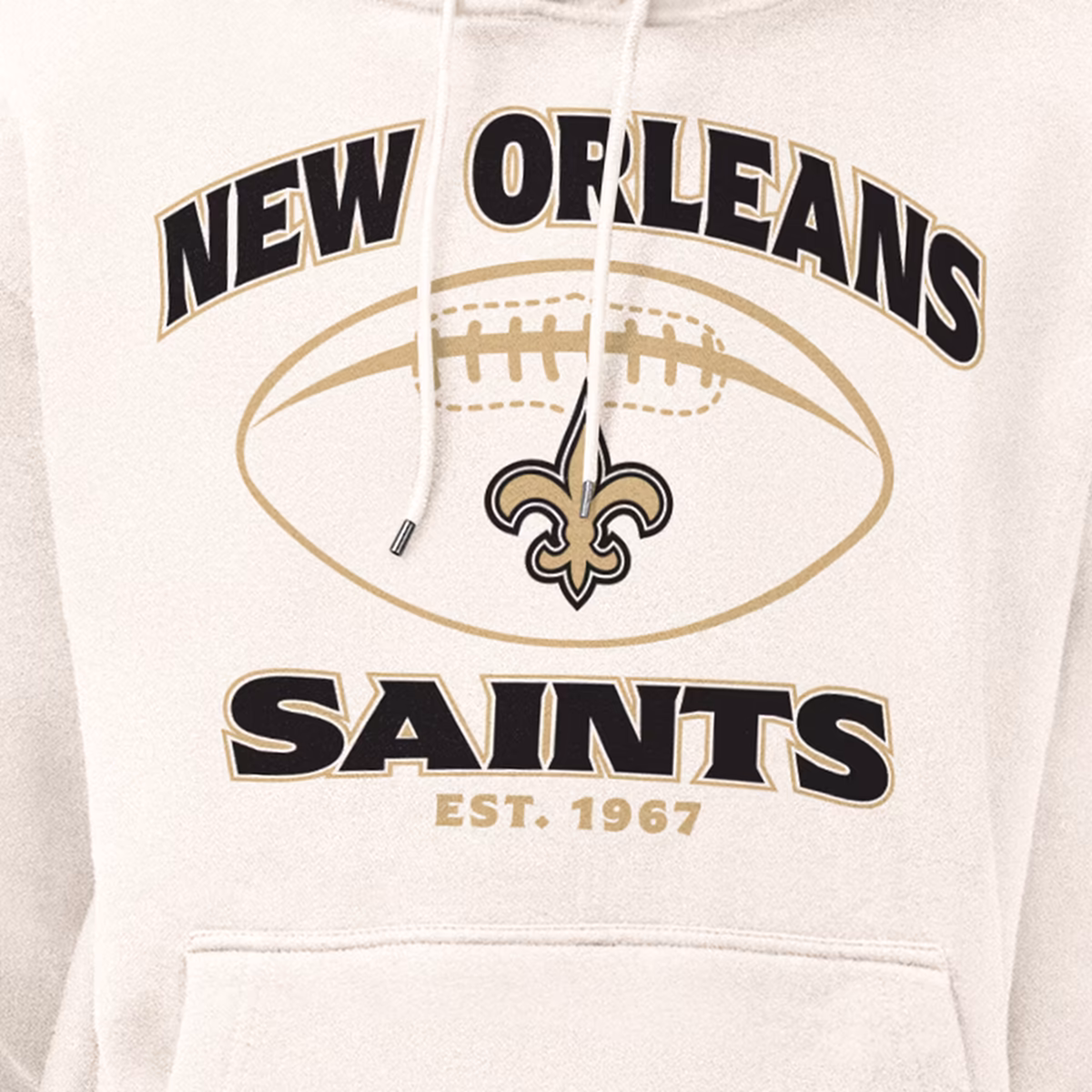 Men's Starter Cream New Orleans Saints Kickoff Fleece Hoodie 4 Men's Starter Cream New Orleans Saints Kickoff Fleece Hoodie