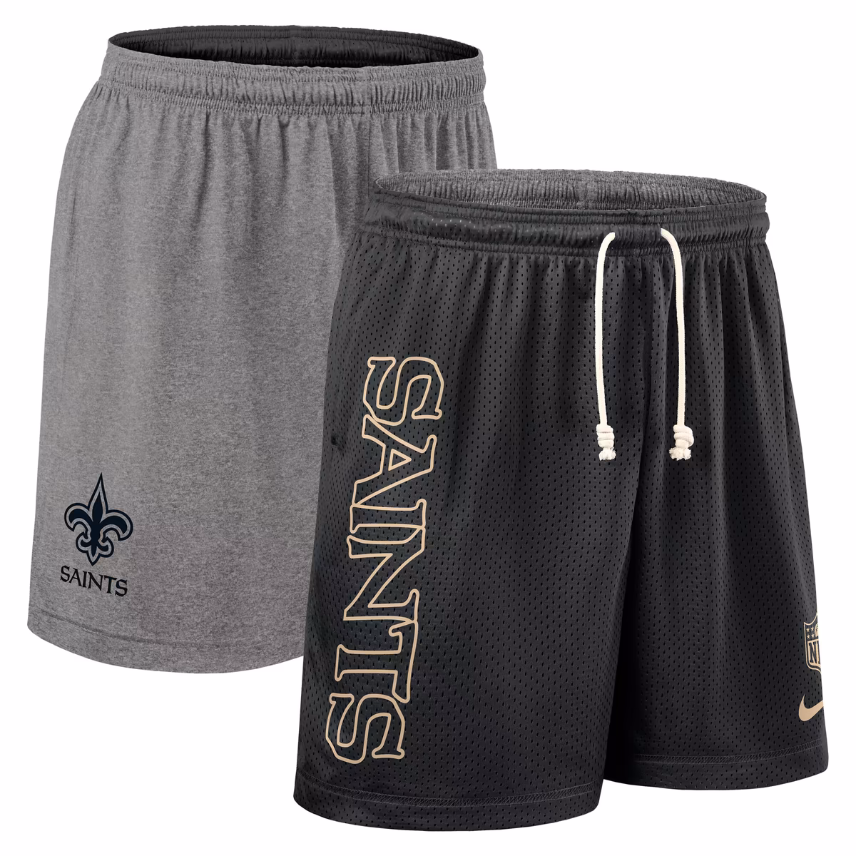 Men's Nike Black New Orleans Saints Sideline Reversible Dri-FIT Shorts 8 Men's Nike Black New Orleans Saints Sideline Reversible Dri-FIT Shorts
