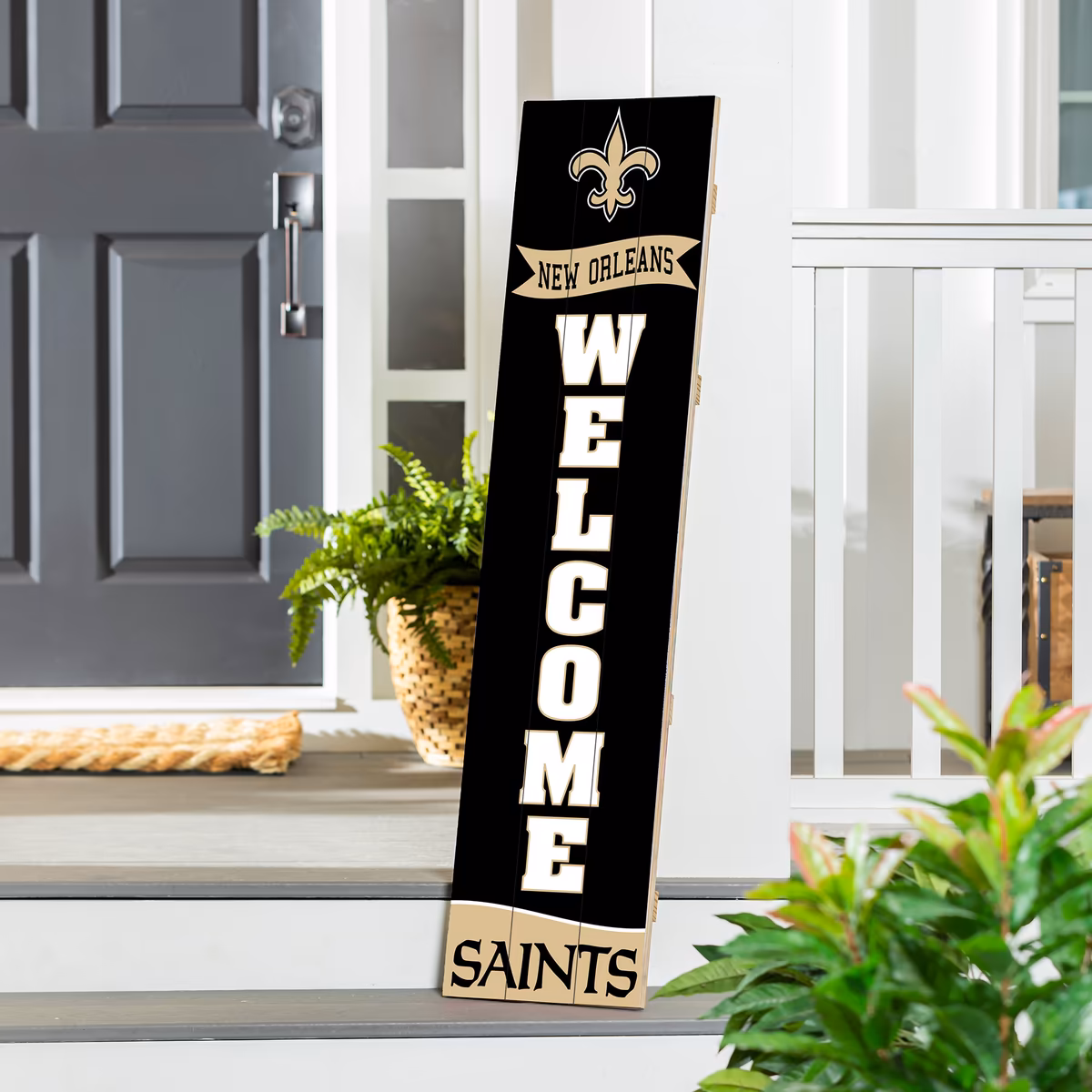 New Orleans Saints 47" Leaner Fan Sign 3 New Orleans Saints 47" Leaner Fan Sign