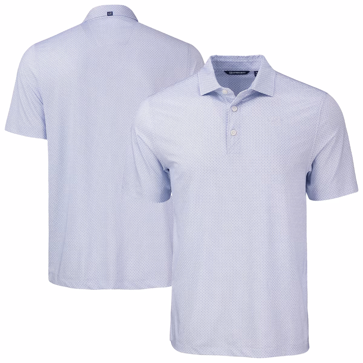 Men's Cutter & Buck  Purple New Orleans Saints Pike Eco Diamond Dot Print Recycled Polo