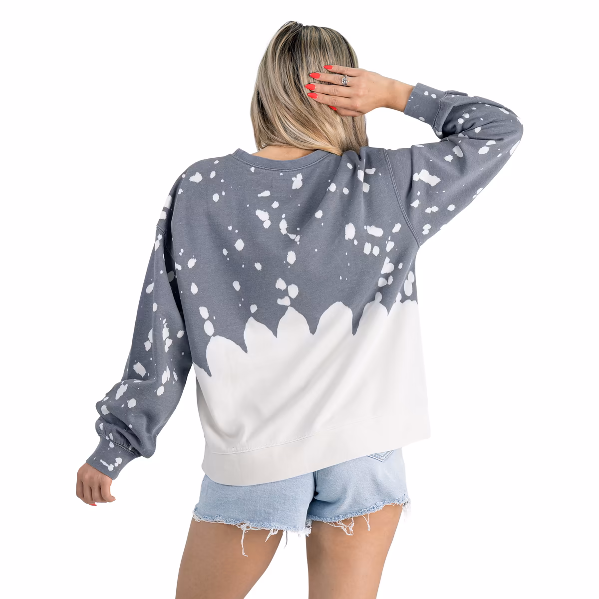 Women's Gameday Couture Gray New Orleans Saints Oversized Faded Wash Tri-Blend Pullover Sweatshirt 3 Women's Gameday Couture Gray New Orleans Saints Oversized Faded Wash Tri-Blend Pullover Sweatshirt