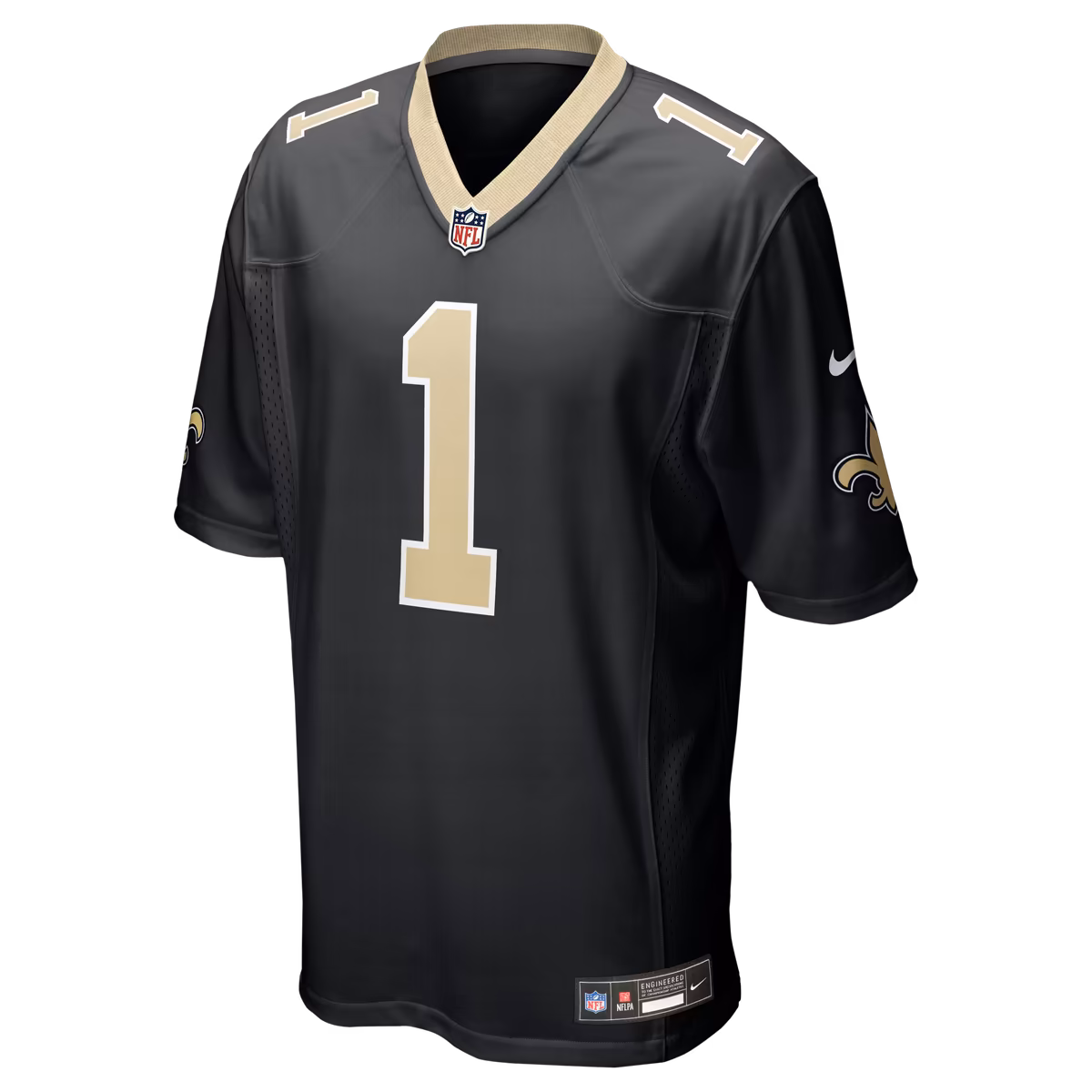 Men's Nike Number 1 Dad Black New Orleans Saints Game Jersey 3 Men's Nike Number 1 Dad Black New Orleans Saints Game Jersey