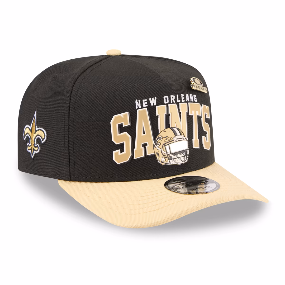 Men's New Era x Oakley Black New Orleans Saints 9FIFTY A-Frame Snapback Hat 1 Men's New Era x Oakley Black New Orleans Saints 9FIFTY A-Frame Snapback Hat