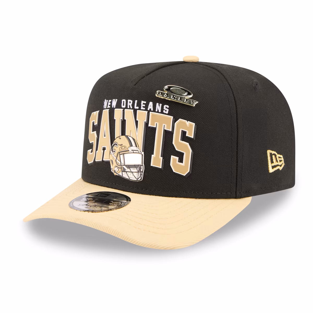 Men's New Era x Oakley Black New Orleans Saints 9FIFTY A-Frame Snapback Hat 4 Men's New Era x Oakley Black New Orleans Saints 9FIFTY A-Frame Snapback Hat