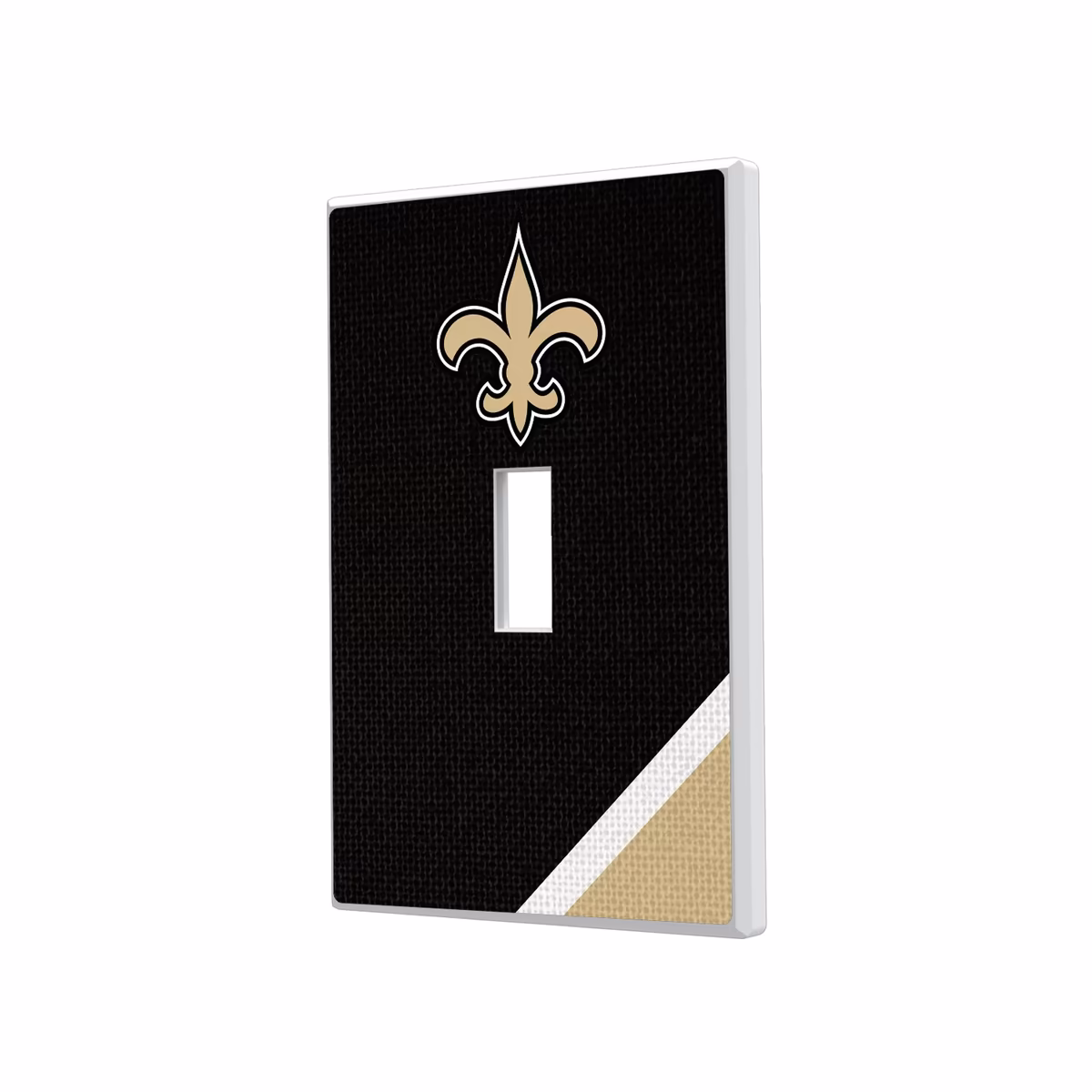 New Orleans Saints Diagonal Stripe Single Toggle Light Switch Plate 2 New Orleans Saints Diagonal Stripe Single Toggle Light Switch Plate