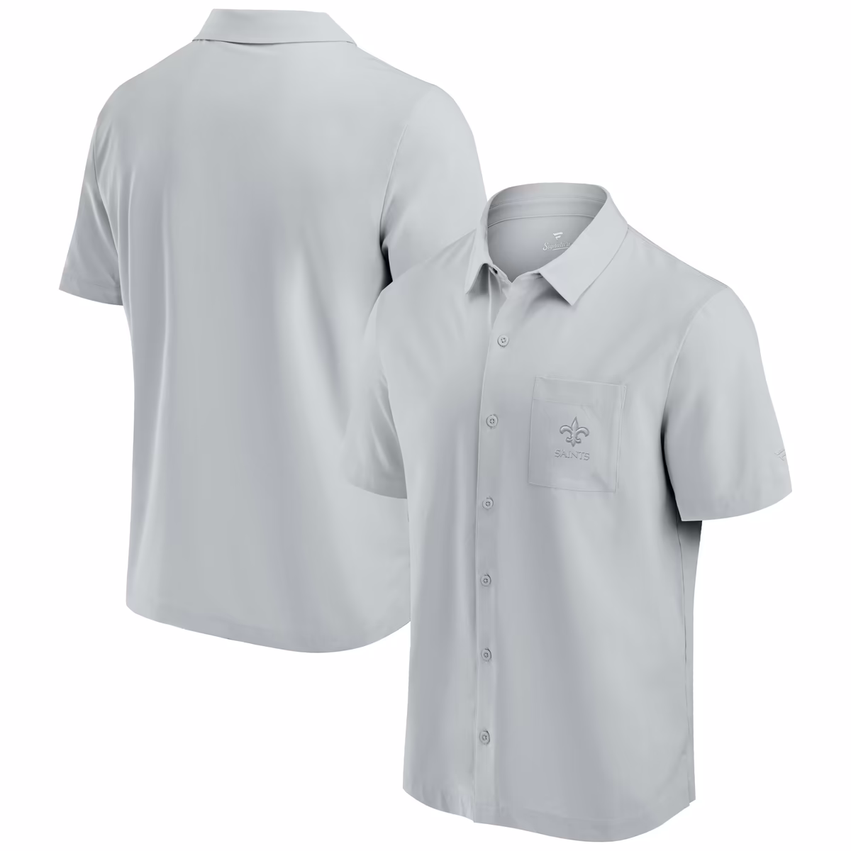 Men's Fanatics Gray New Orleans Saints Front Office Button-Up Shirt 11 Men's Fanatics Gray New Orleans Saints Front Office Button-Up Shirt