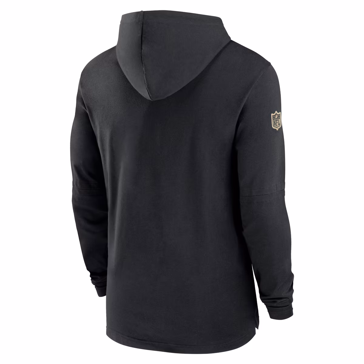 Men's Nike Black New Orleans Saints 2024/25 Sideline Performance Long Sleeve Hoodie T-Shirt 4 Men's Nike Black New Orleans Saints 2024/25 Sideline Performance Long Sleeve Hoodie T-Shirt