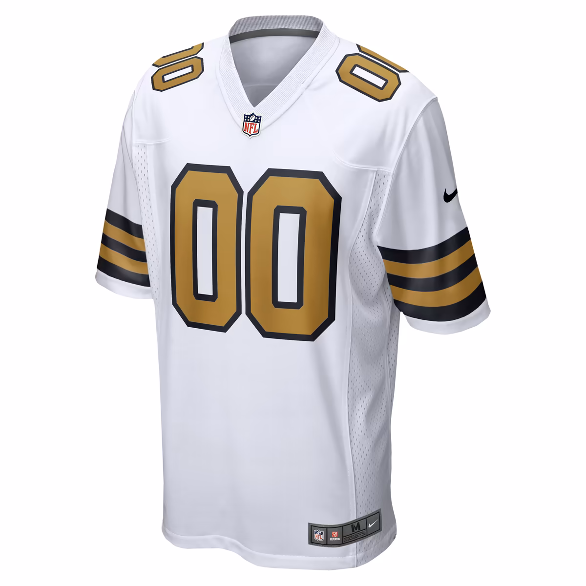 Men's Nike White New Orleans Saints Alternate Custom Game Jersey 3 Men's Nike White New Orleans Saints Alternate Custom Game Jersey