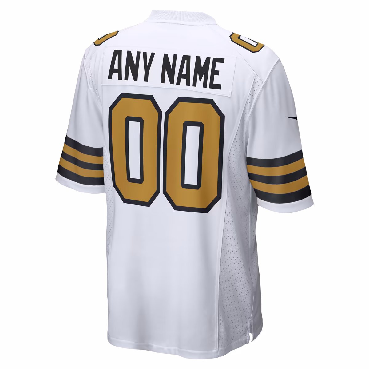 Men's Nike White New Orleans Saints Alternate Custom Game Jersey 4 Men's Nike White New Orleans Saints Alternate Custom Game Jersey